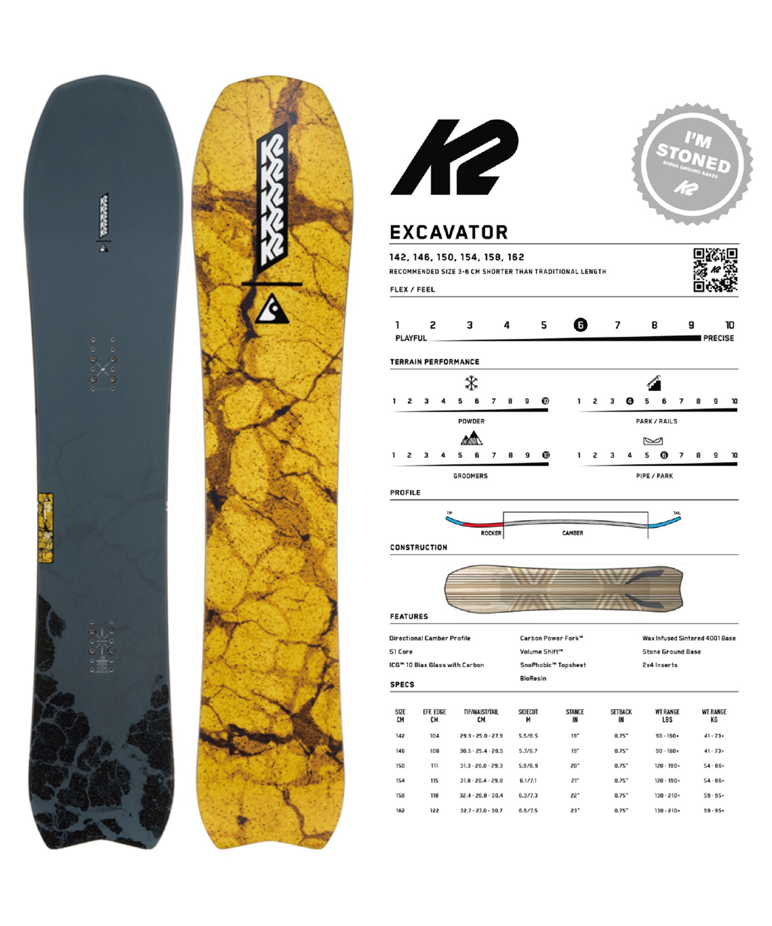 K2 ケーツー エクスカベーター EXCAVATOR スノーボード 板 ディレク