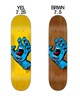 SANTA CRUZ サンタクルーズ キッズ スケートボード デッキ 7.25,7.5inch SCREAMING HAND おすすめ(YEL-7.25inch)