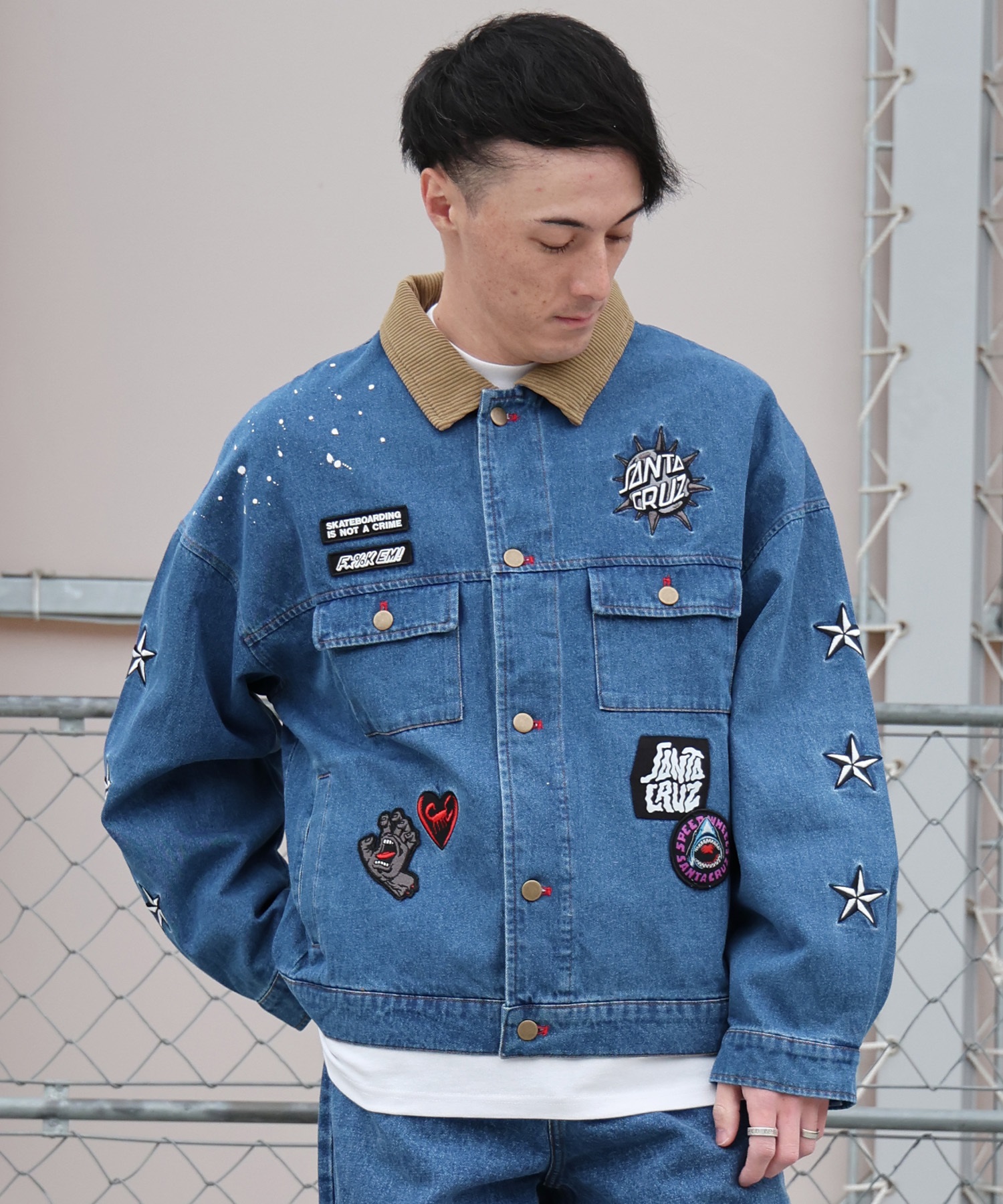 SANTA CRUZ サンタクルーズ ジャケット メンズ SC PATCHES DENIM