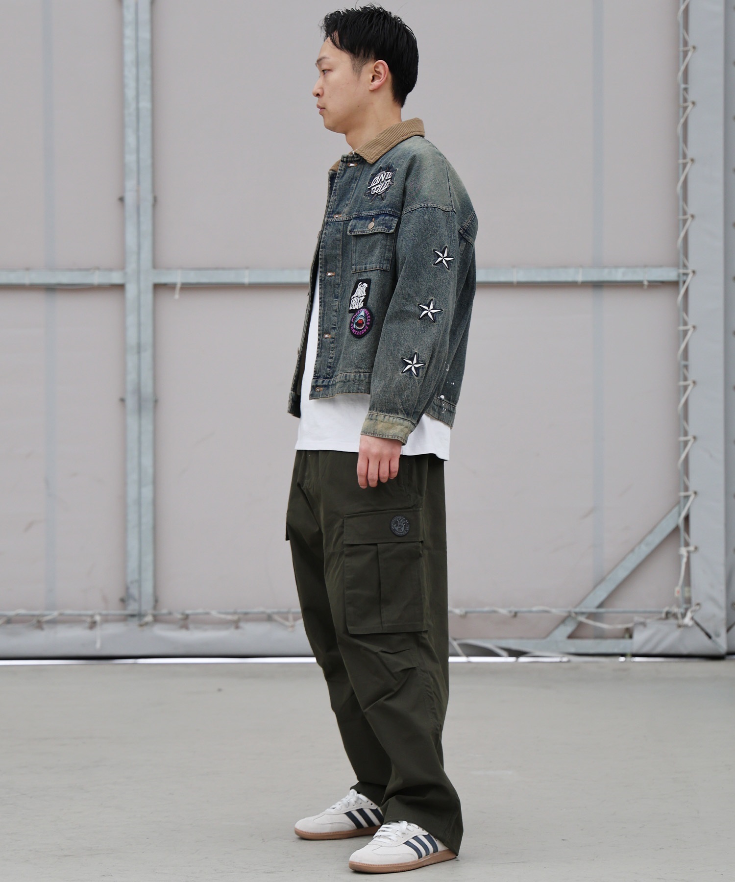 SANTA CRUZ サンタクルーズ ジャケット メンズ SC PATCHES DENIM JACKET 502261101(STWSH-M)