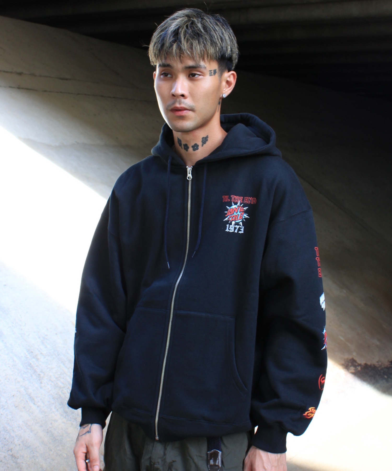 SANTACRUZ サンタクルーズ ジップアップ パーカー フーディー メンズ