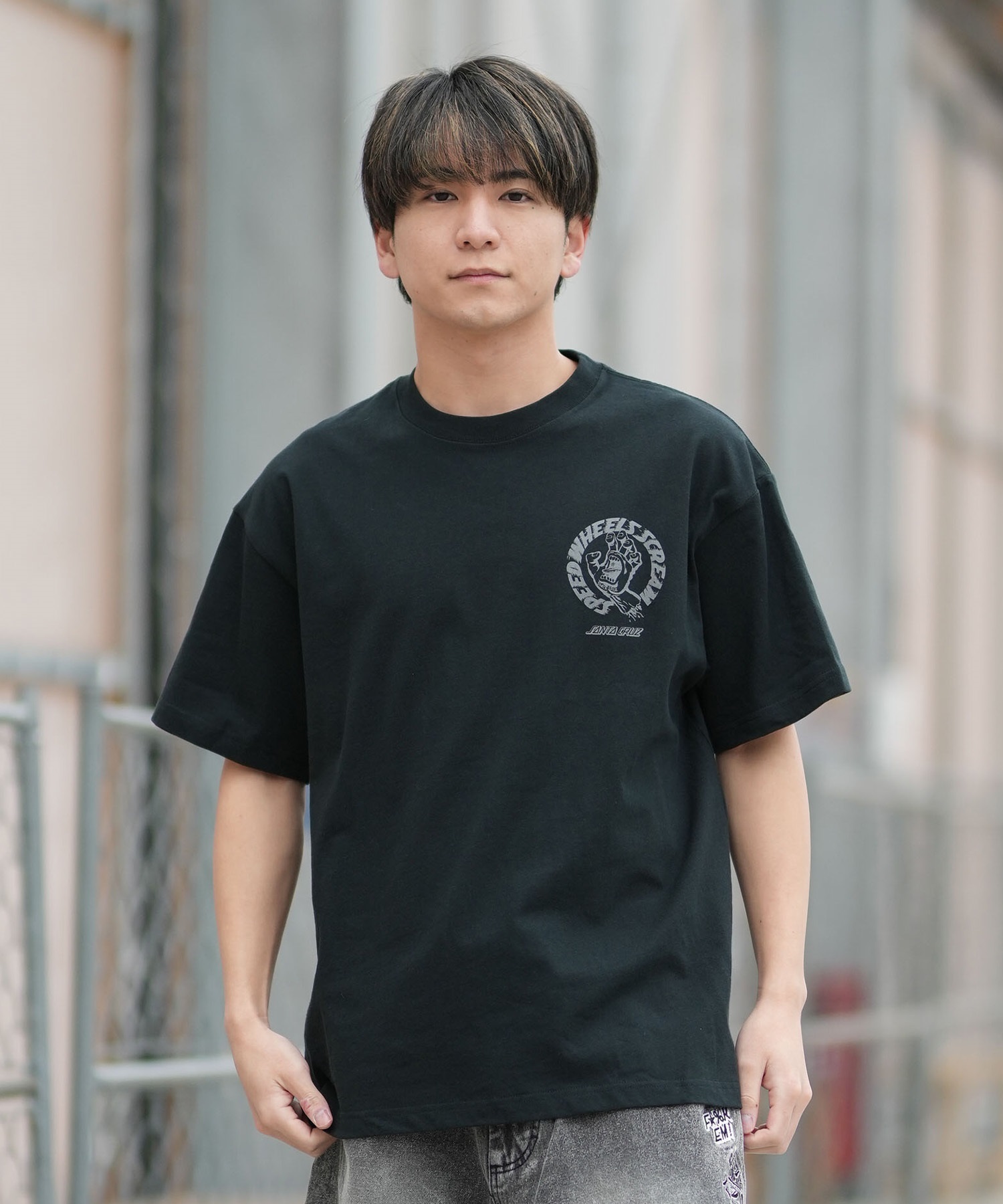 SANTA CRUZ サンタクルーズ 半袖 Tシャツ メンズ バックプリント SPEED