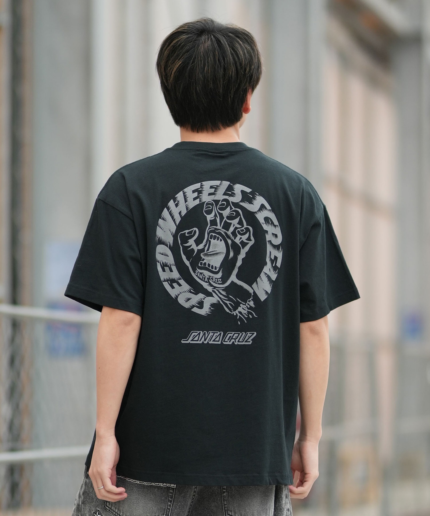 SANTA CRUZ サンタクルーズ 半袖 Tシャツ メンズ バックプリント SPEED