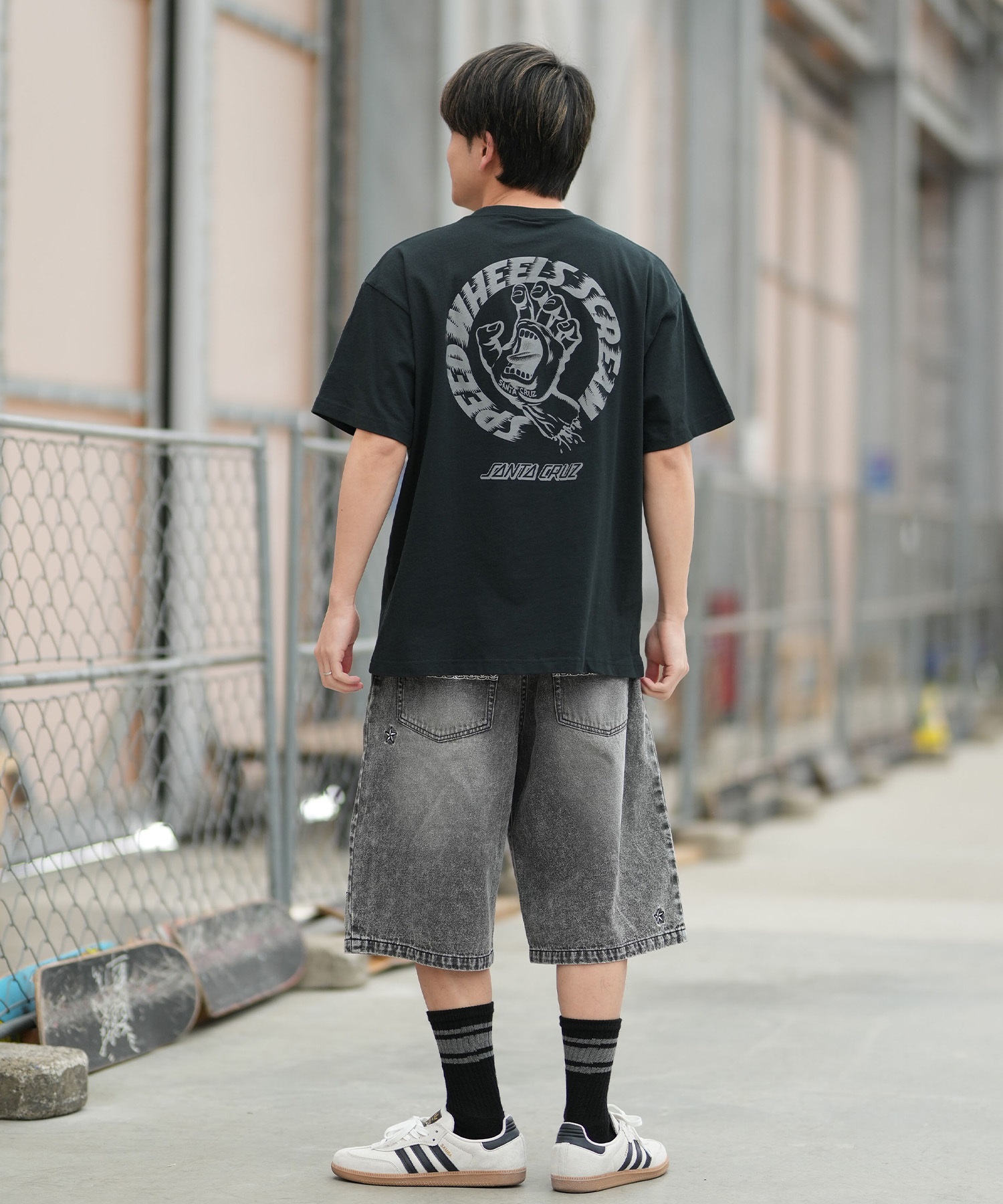 SANTA CRUZ サンタクルーズ 半袖 Tシャツ メンズ バックプリント SPEED