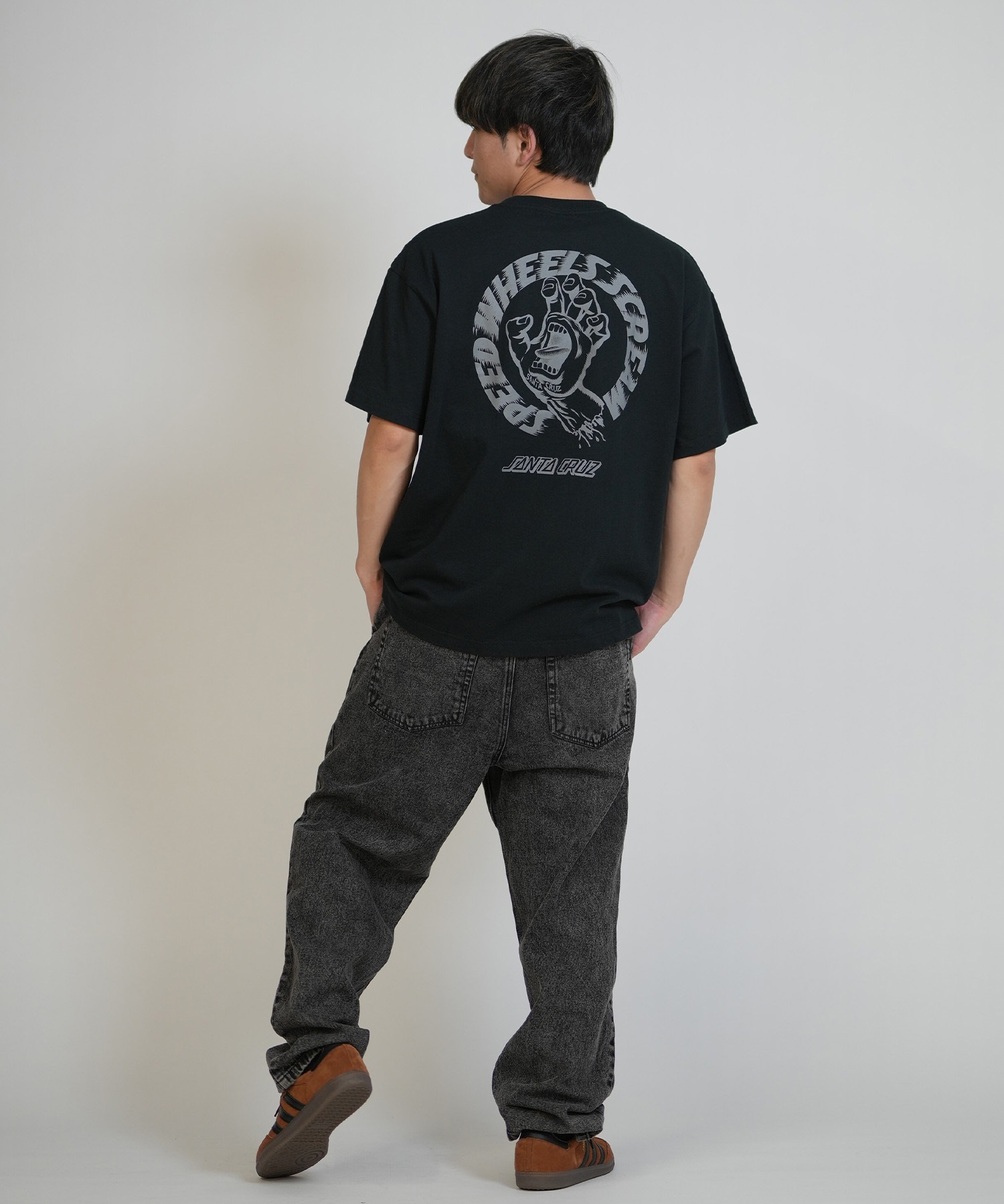 SANTA CRUZ サンタクルーズ 半袖 Tシャツ メンズ バックプリント SPEED