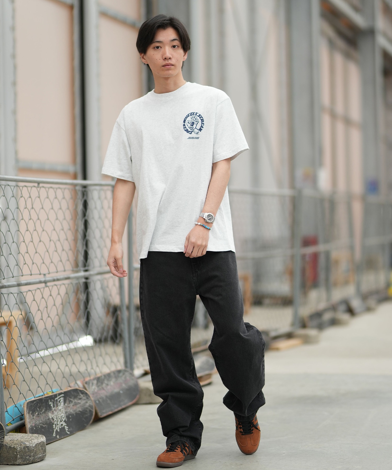 SANTA CRUZ サンタクルーズ 半袖 Tシャツ メンズ バックプリント SPEED