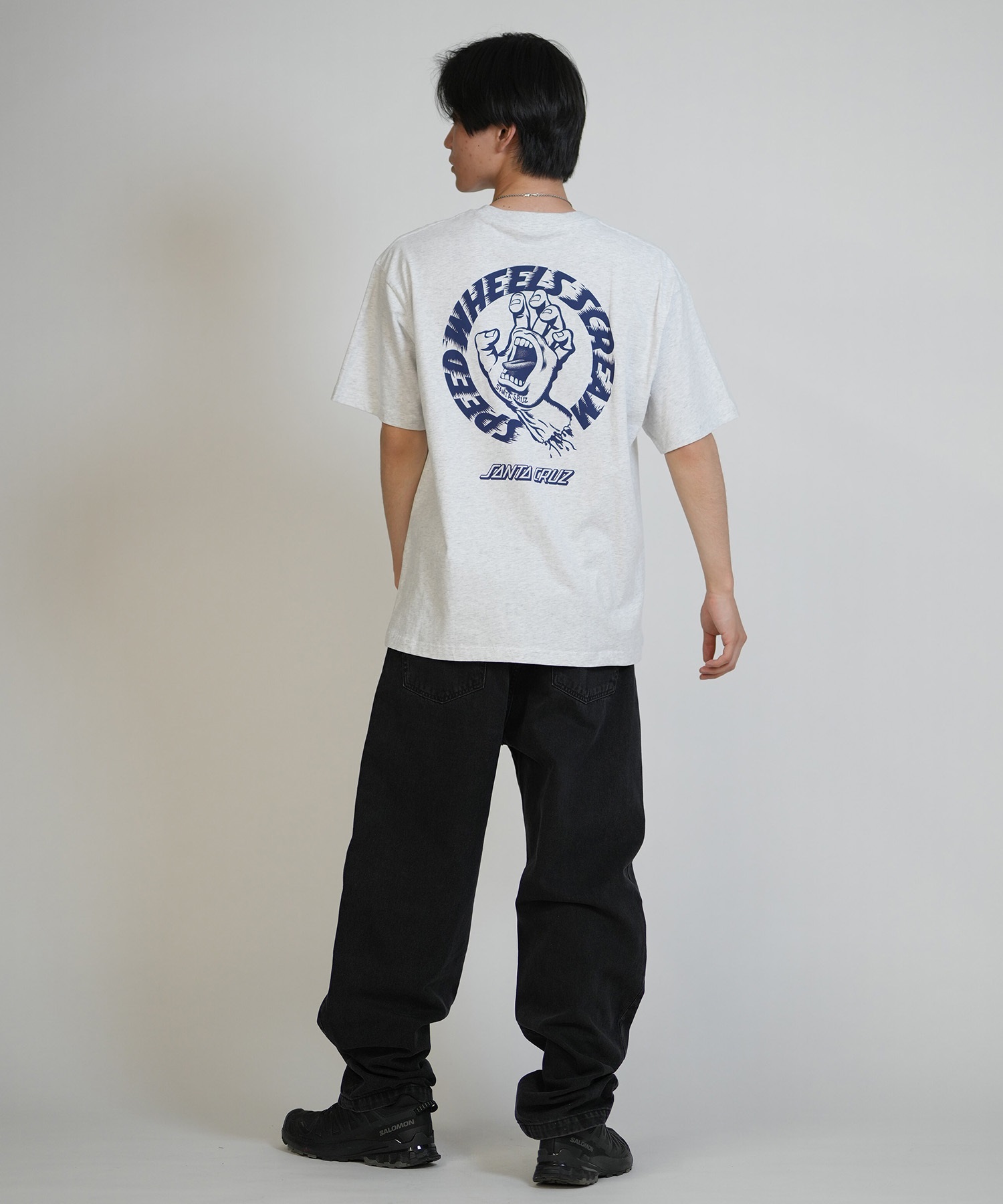 SANTA CRUZ サンタクルーズ 半袖 Tシャツ メンズ バックプリント SPEED