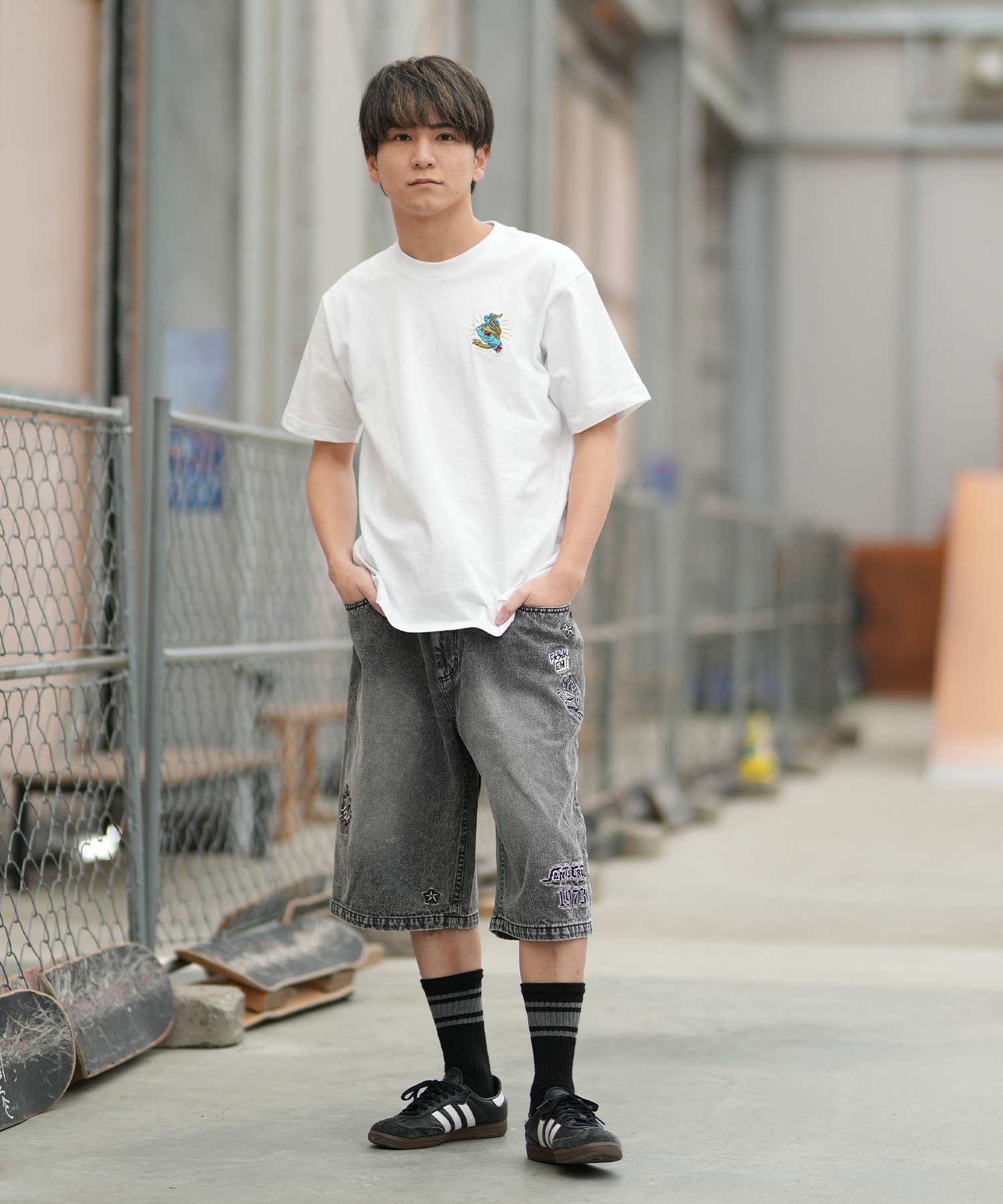 SANTA CRUZ サンタクルーズ 半袖 Tシャツ メンズ シンプル SNAKE BITE