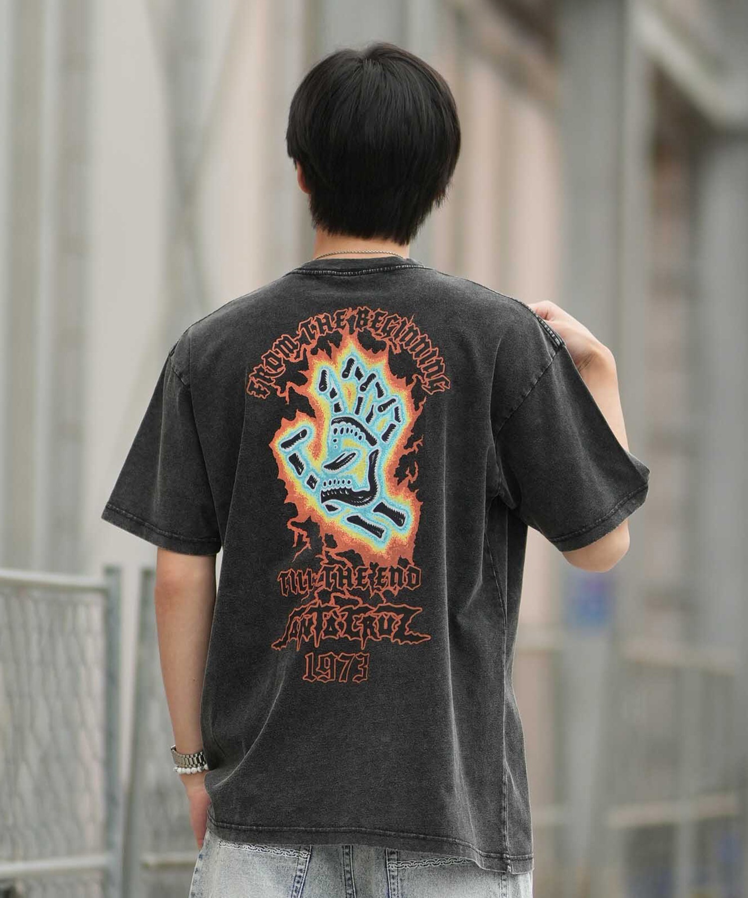 SANTA CRUZ サンタクルーズ 半袖 Tシャツ メンズ 古着風 ヴィンテージ