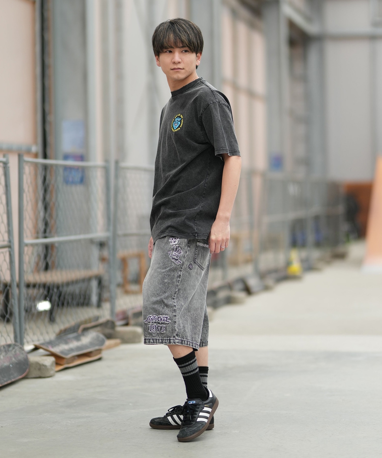 SANTA CRUZ サンタクルーズ 半袖 Tシャツ メンズ 古着風 ヴィンテージ