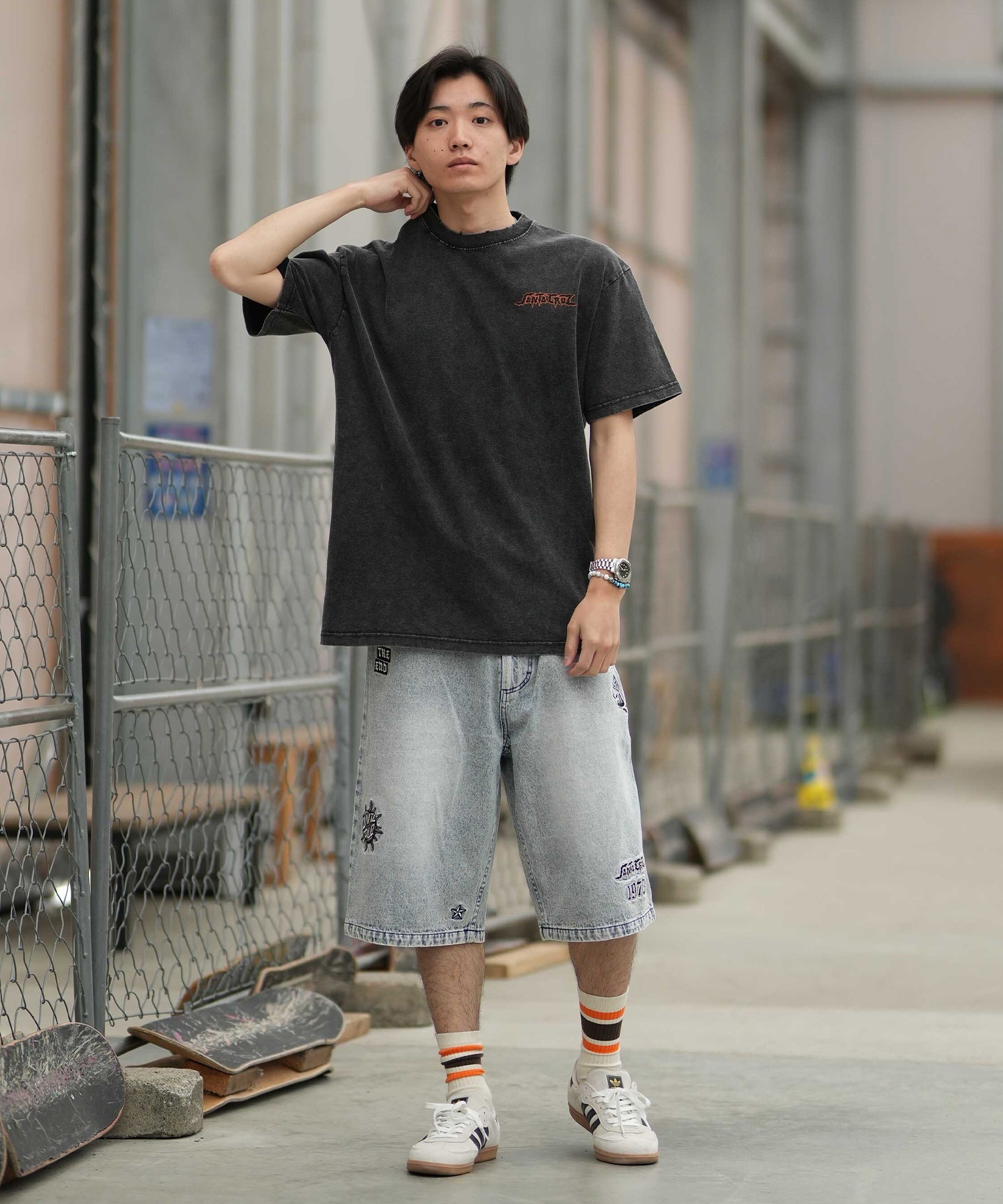 SANTA CRUZ サンタクルーズ 半袖 Tシャツ メンズ 古着風 ヴィンテージ