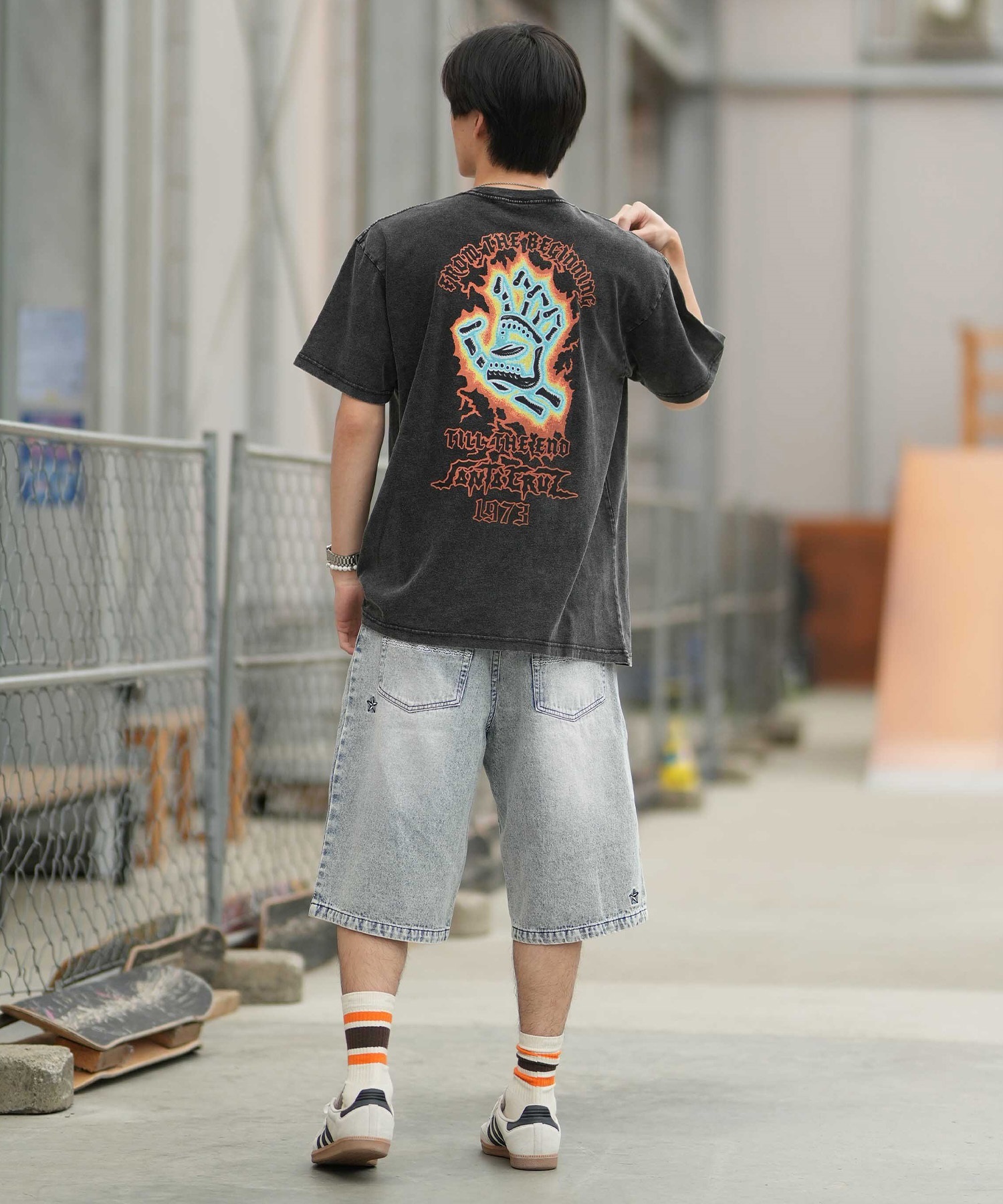 SANTA CRUZ サンタクルーズ 半袖 Tシャツ メンズ 古着風 ヴィンテージ
