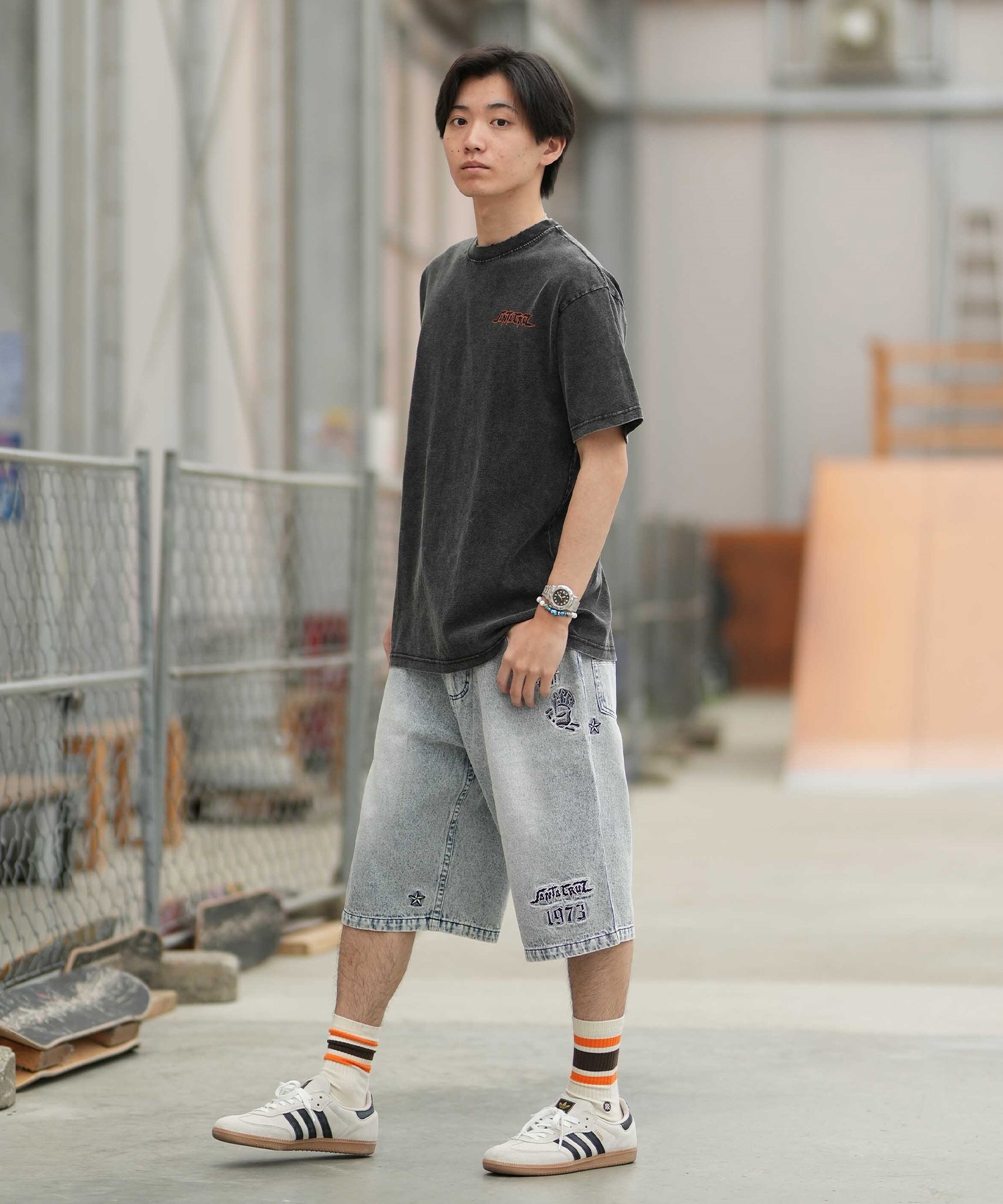 SANTA CRUZ サンタクルーズ 半袖 Tシャツ メンズ 古着風 ヴィンテージ