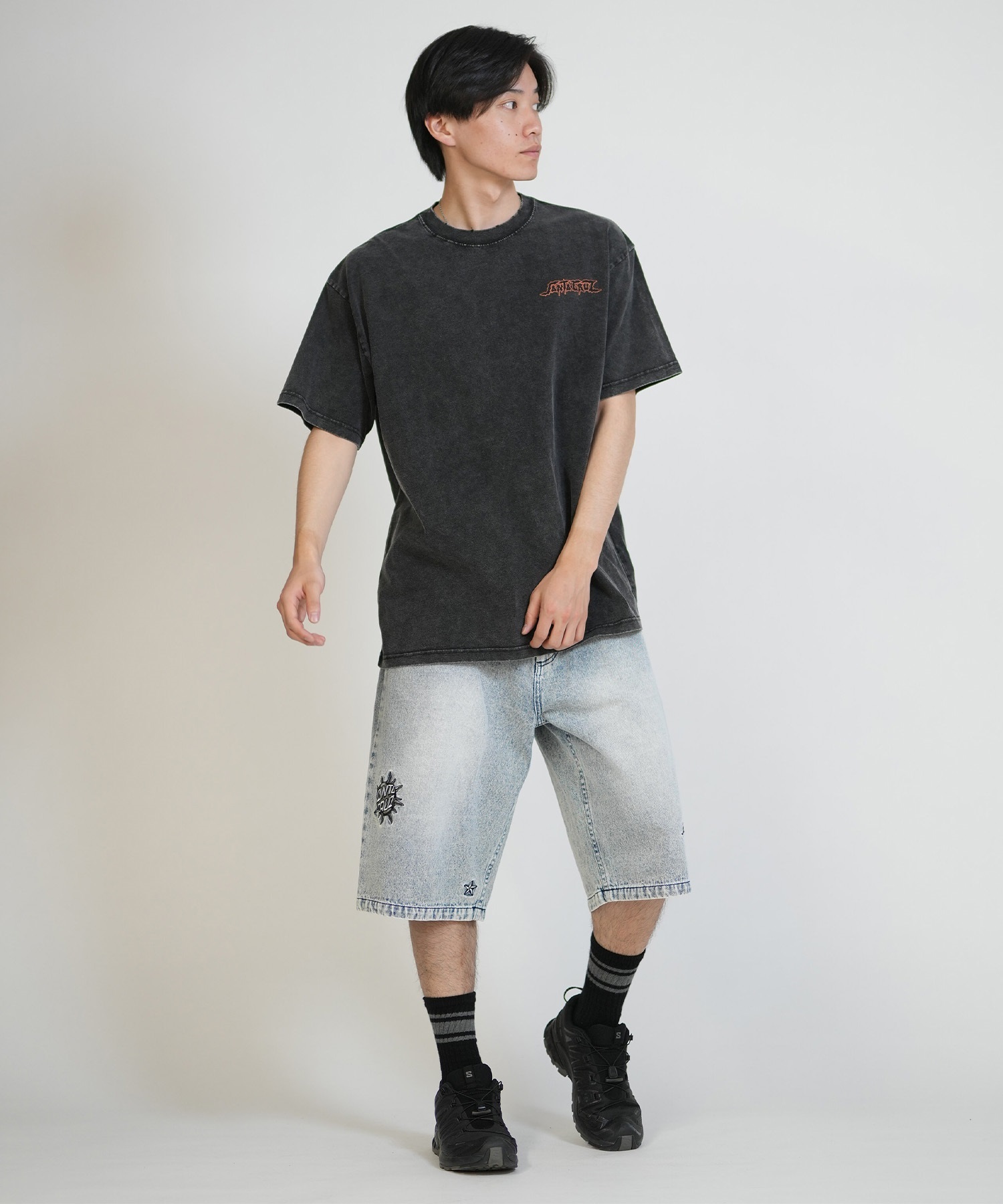 SANTA CRUZ サンタクルーズ 半袖 Tシャツ メンズ 古着風 ヴィンテージ