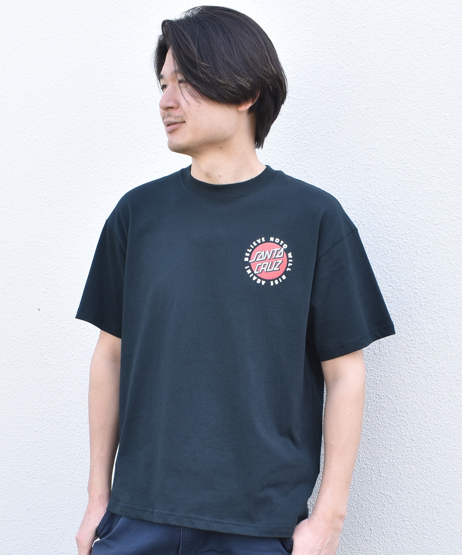SANTA CRUZ サンタクルーズ 半袖 Tシャツ メンズ バックプリント PEACE FOR NOTO SS TEE 502262408 ムラサキスポーツ限定(WHITE-XS)
