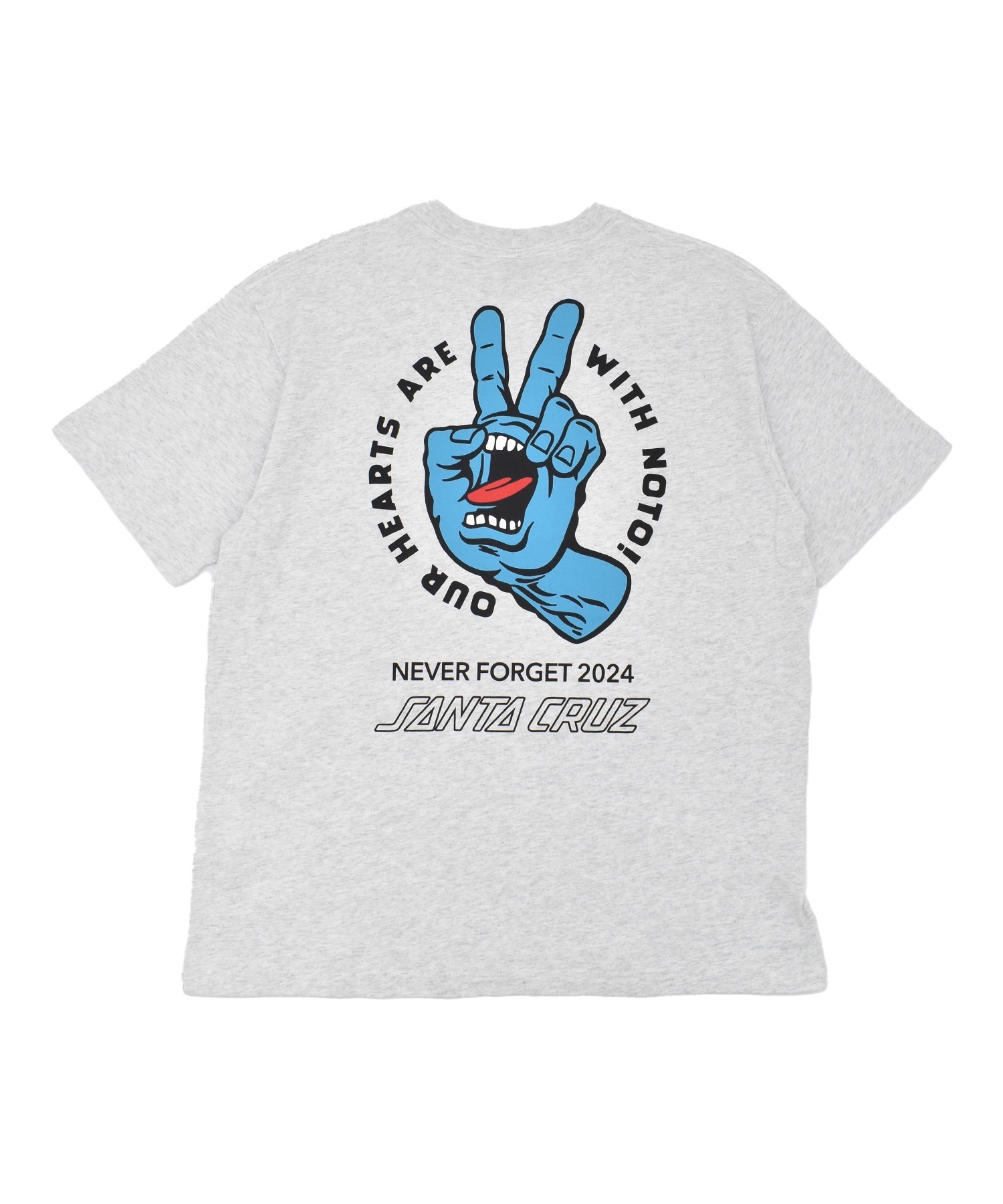 SANTA CRUZ サンタクルーズ 半袖 Tシャツ メンズ バックプリント PEACE FOR NOTO SS TEE 502262408 ムラサキスポーツ限定(WHITE-XS)