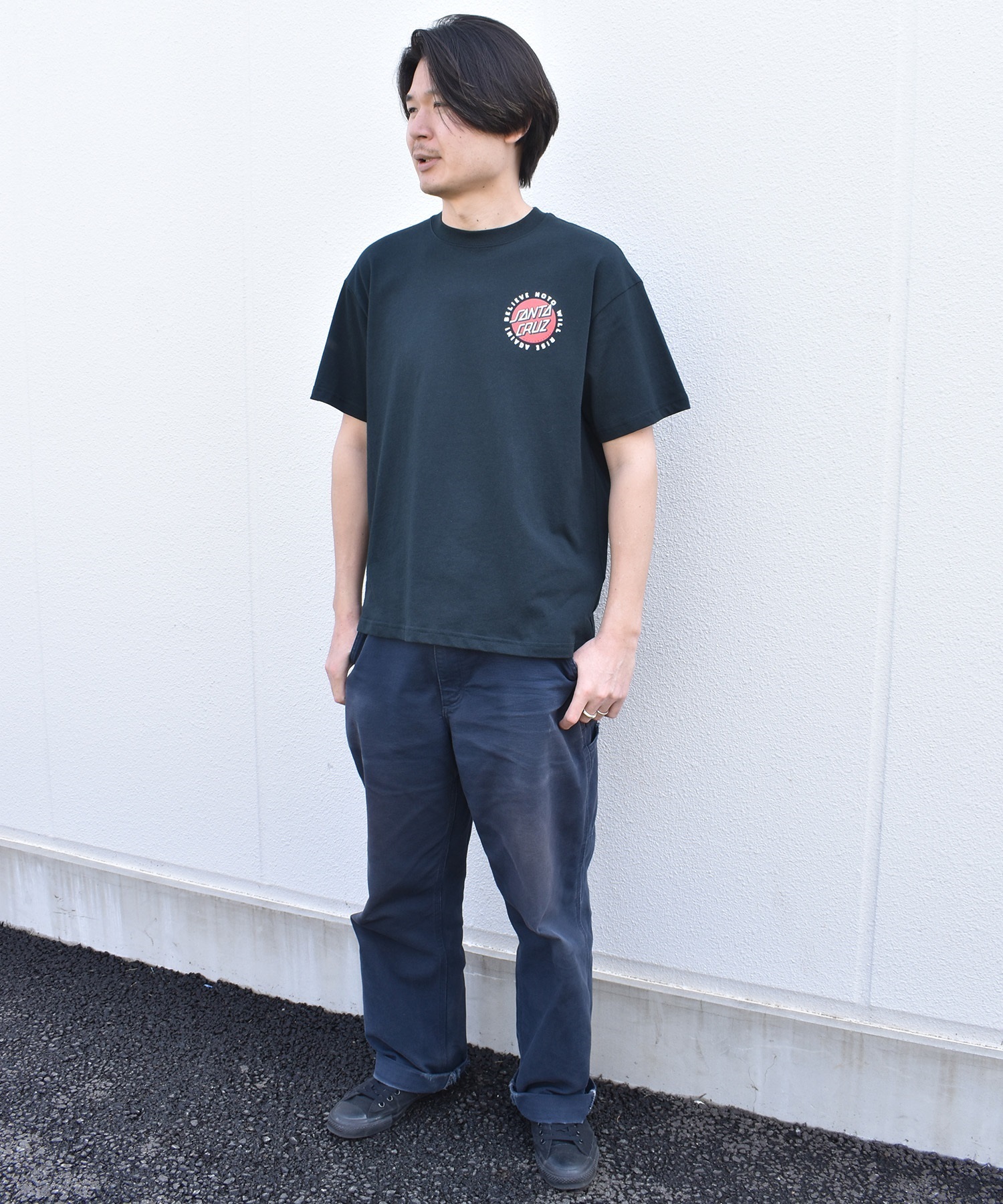SANTA CRUZ サンタクルーズ 半袖 Tシャツ メンズ バックプリント PEACE FOR NOTO SS TEE 502262408 ムラサキスポーツ限定(WHITE-XS)