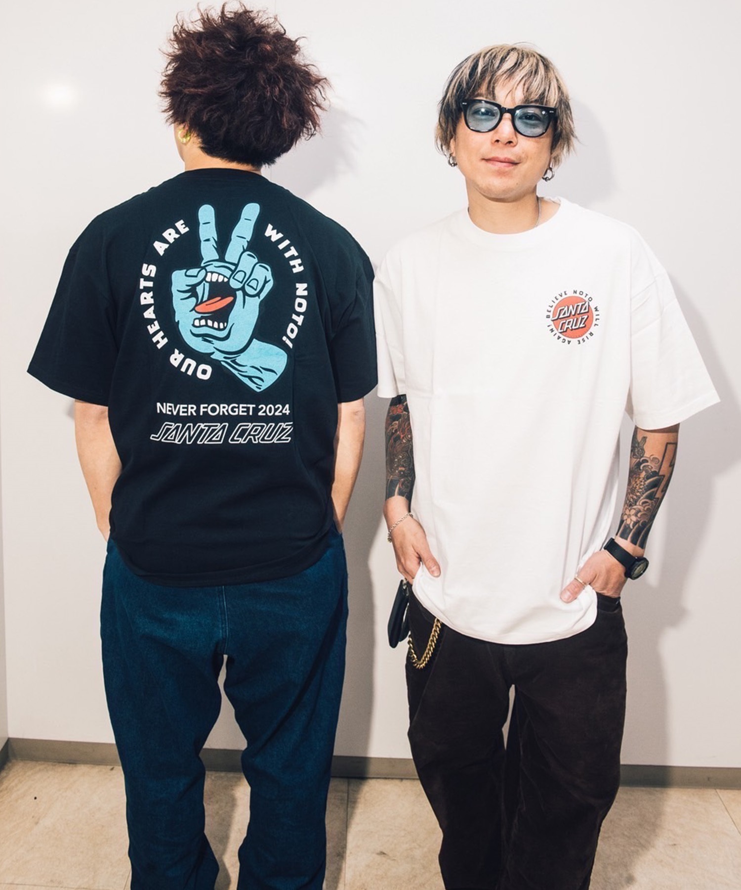 SANTA CRUZ サンタクルーズ 半袖 Tシャツ メンズ バックプリント PEACE FOR NOTO SS TEE 502262408 ムラサキスポーツ限定(WHITE-XS)