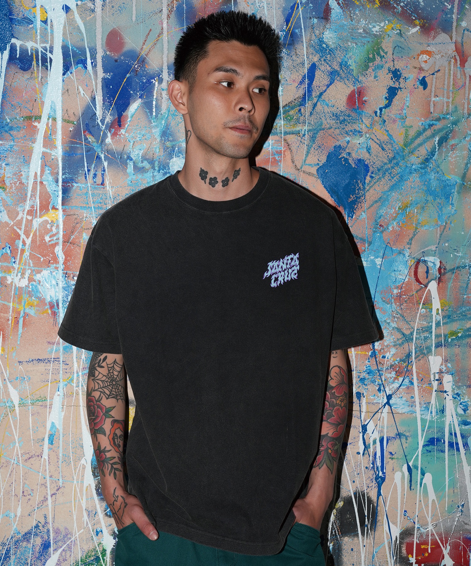 SANTA CRUZ サンタクルーズ 半袖 Tシャツ メンズ バックプリント RAZOR