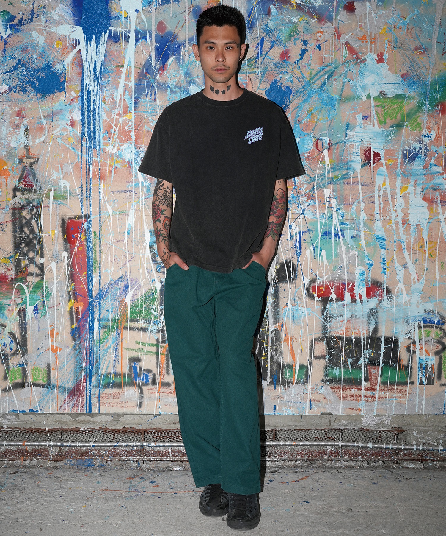 SANTA CRUZ サンタクルーズ 半袖 Tシャツ メンズ バックプリント RAZOR