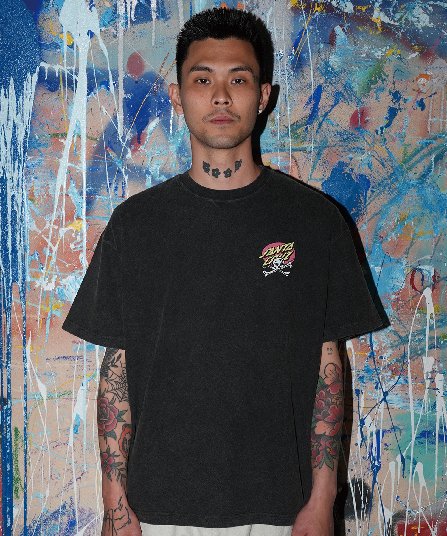 SANTA CRUZ サンタクルーズ 半袖 Tシャツ メンズ バックプリント MEEK