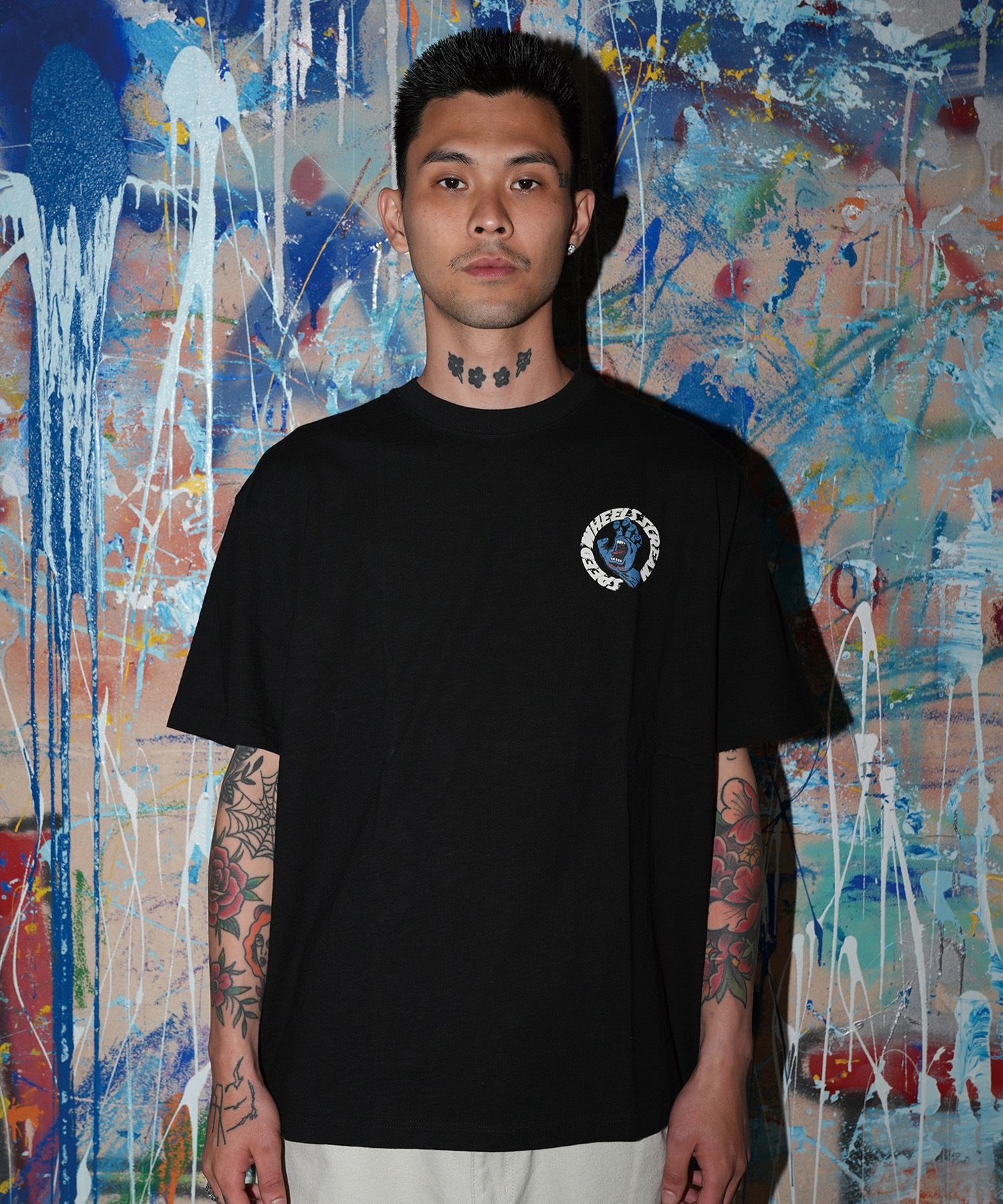 SANTA CRUZ サンタクルーズ 半袖 Tシャツ メンズ バックプリント SPEED