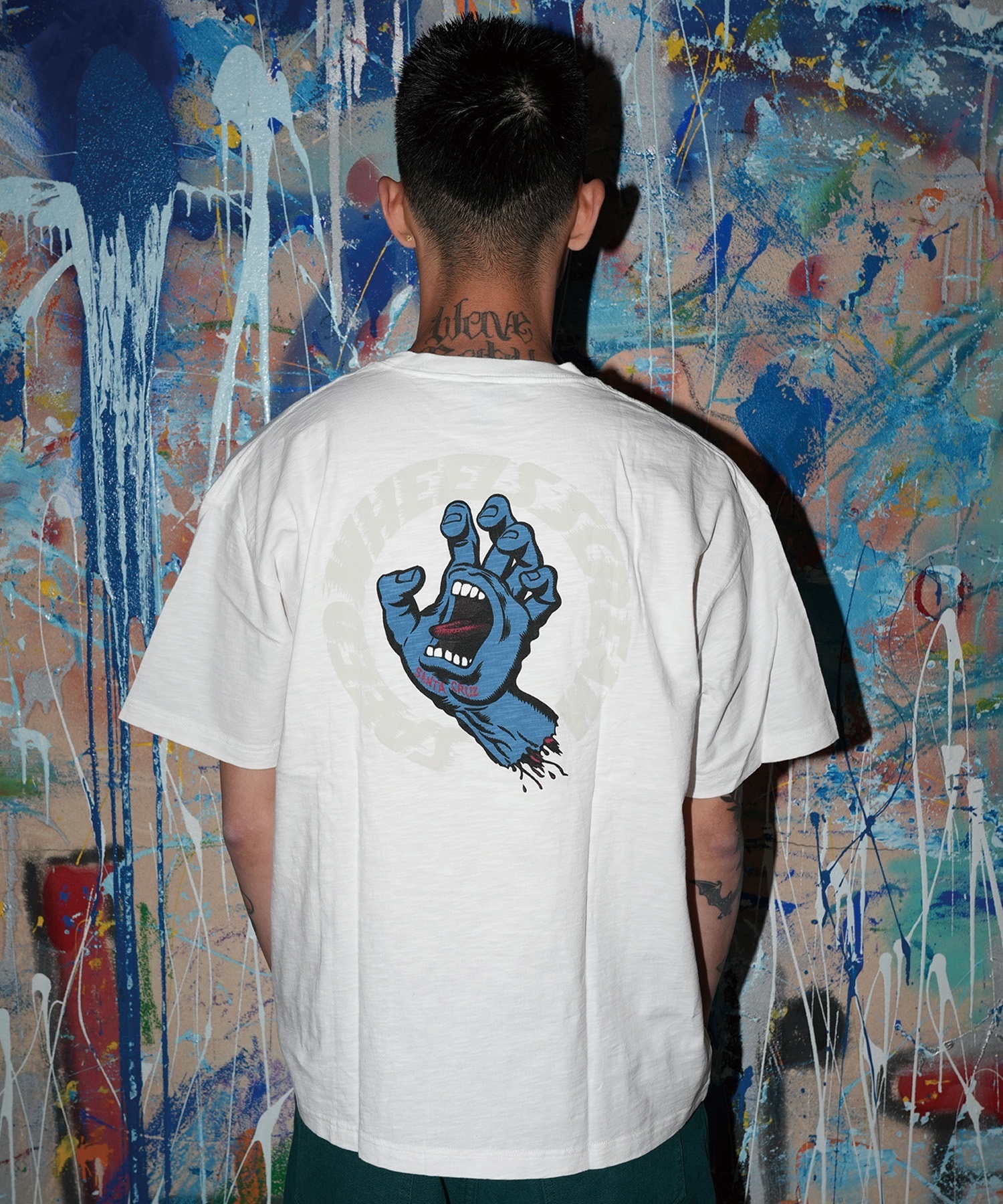 SANTA CRUZ サンタクルーズ 半袖 Tシャツ メンズ バックプリント SPEED