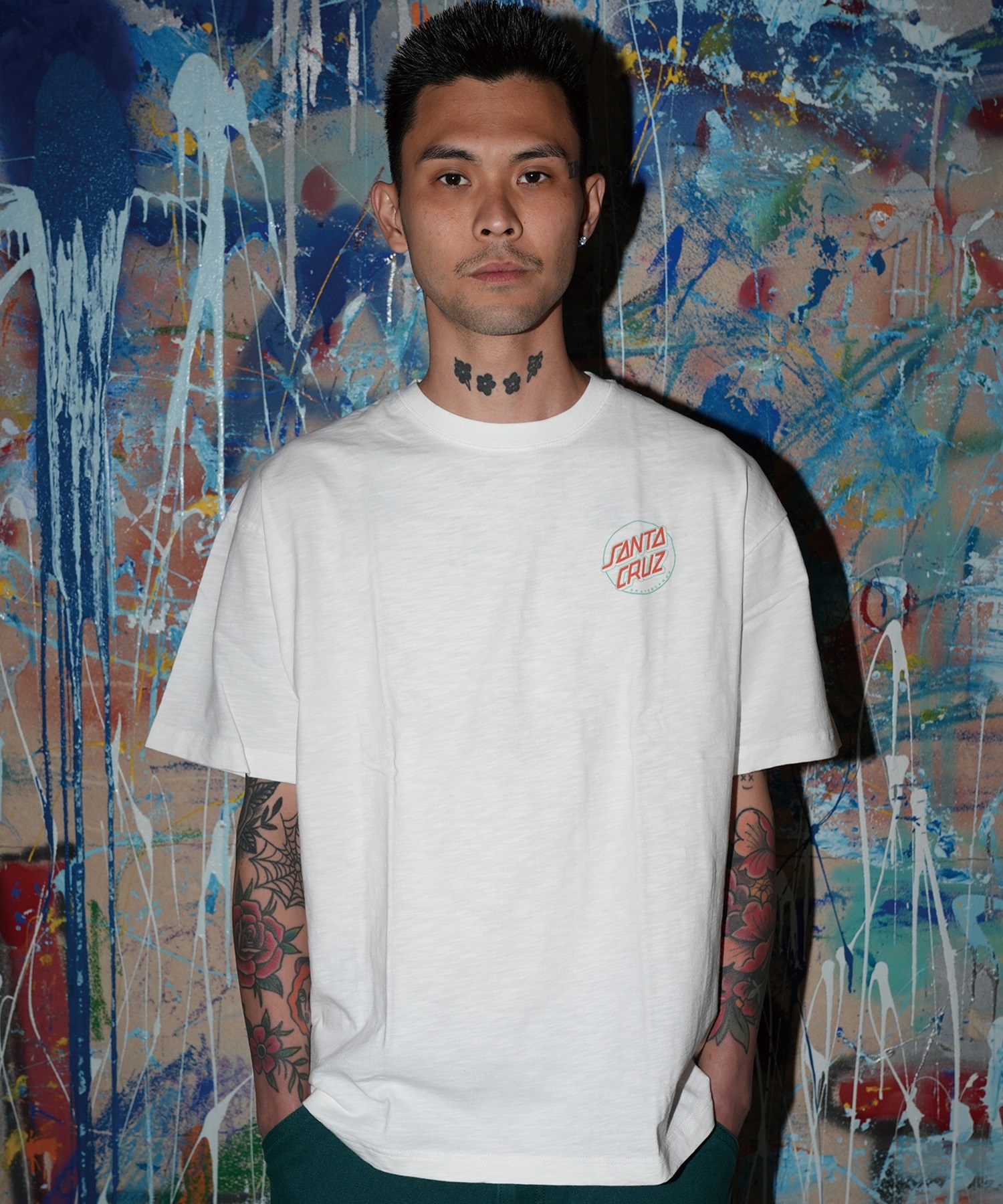 SANTA CRUZ サンタクルーズ 半袖 Tシャツ メンズ バックプリント BINGO
