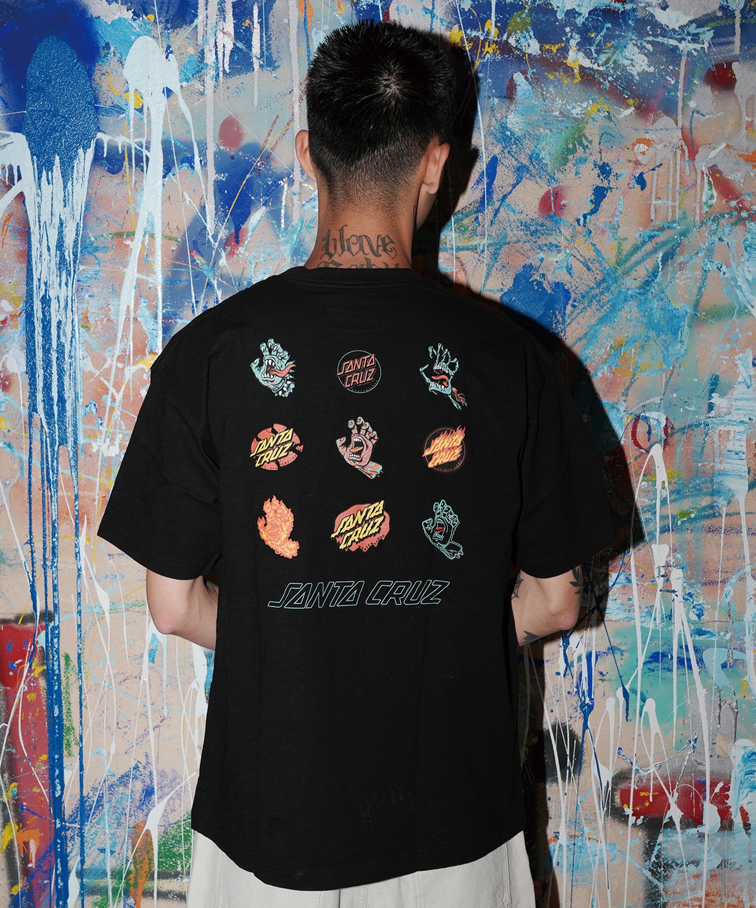 SANTA CRUZ サンタクルーズ 半袖 Tシャツ メンズ バックプリント BINGO