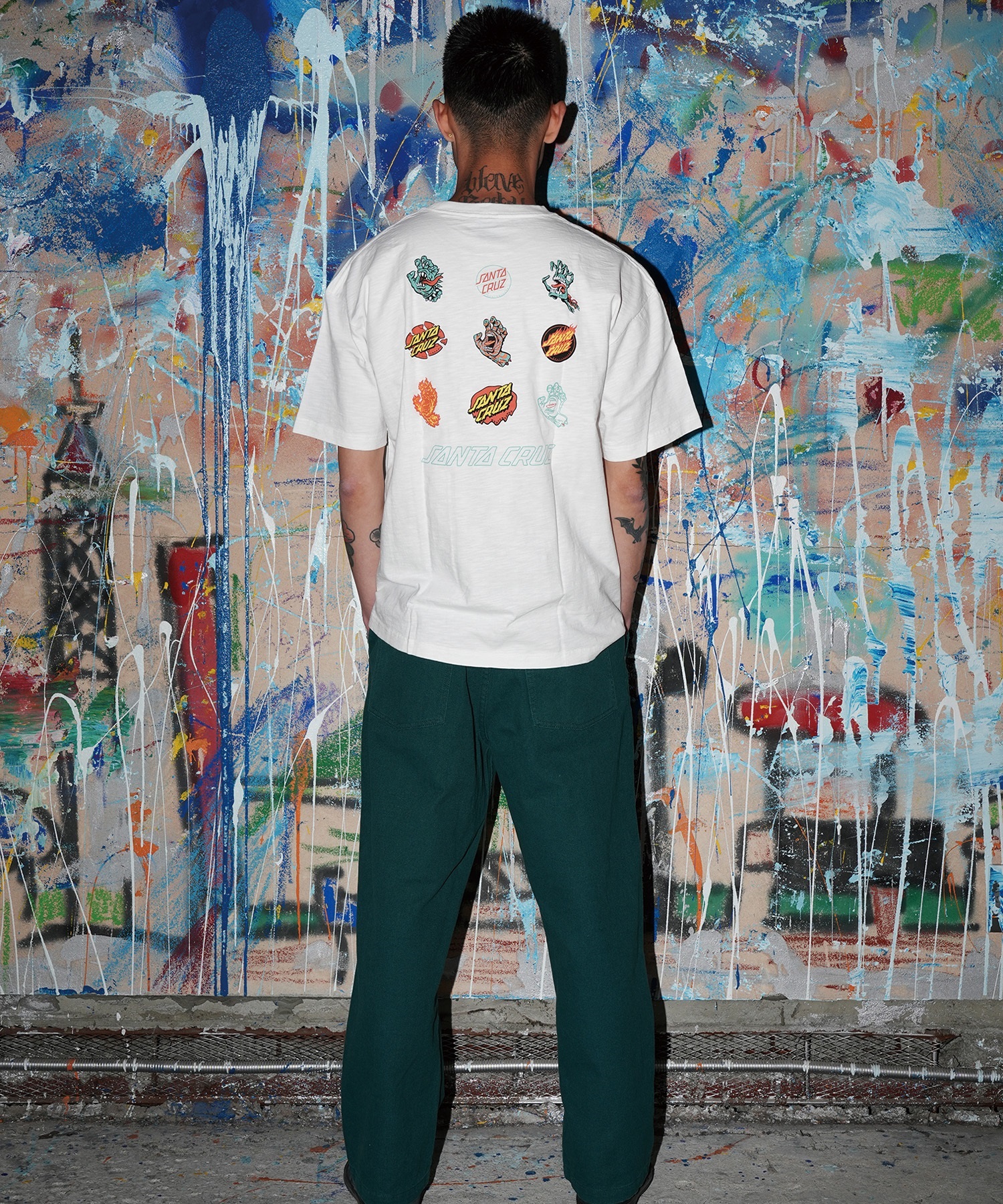 SANTA CRUZ サンタクルーズ 半袖 Tシャツ メンズ バックプリント BINGO