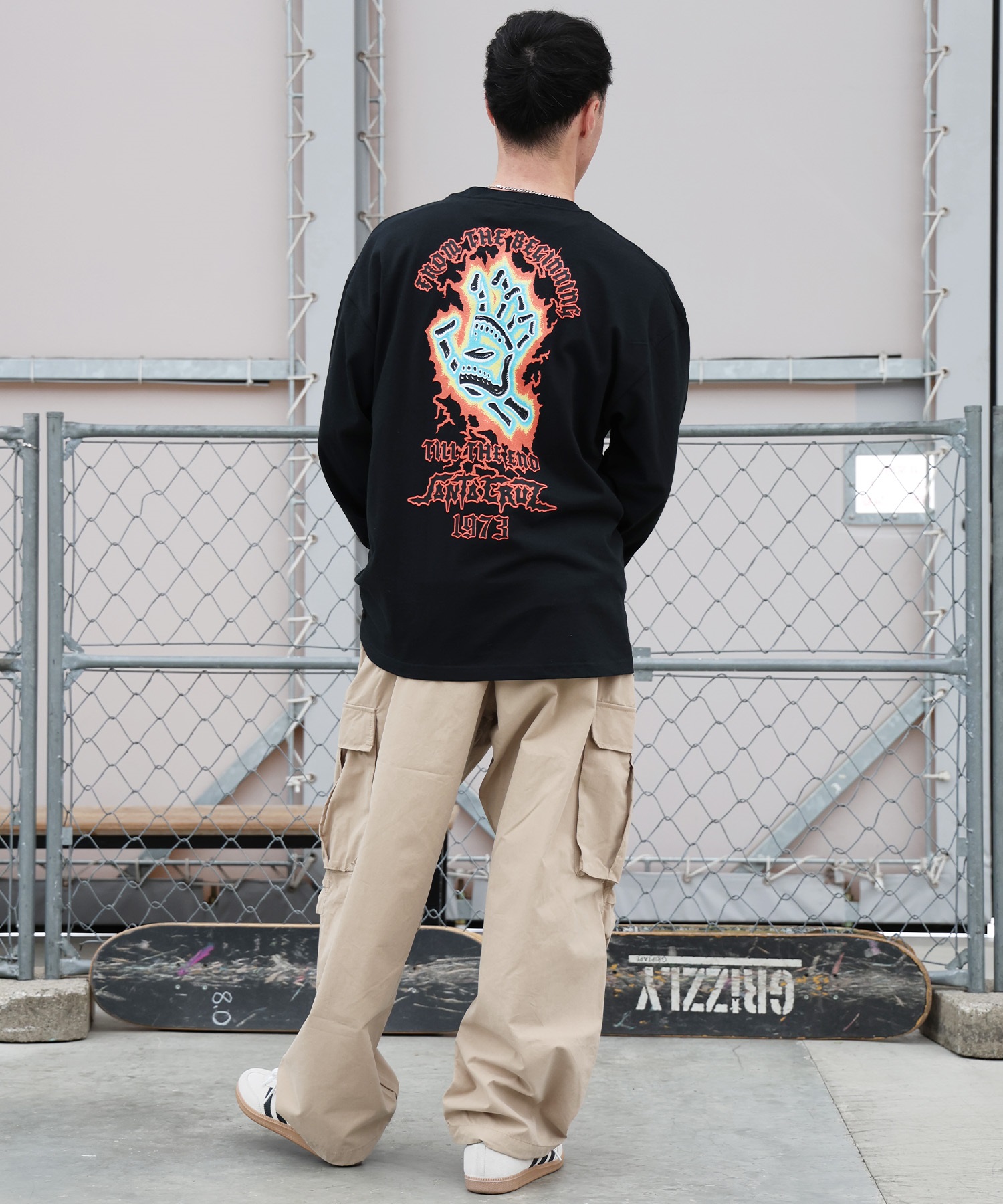 SANTA CRUZ サンタクルーズ 長袖 Tシャツ ロンT メンズ バックプリント