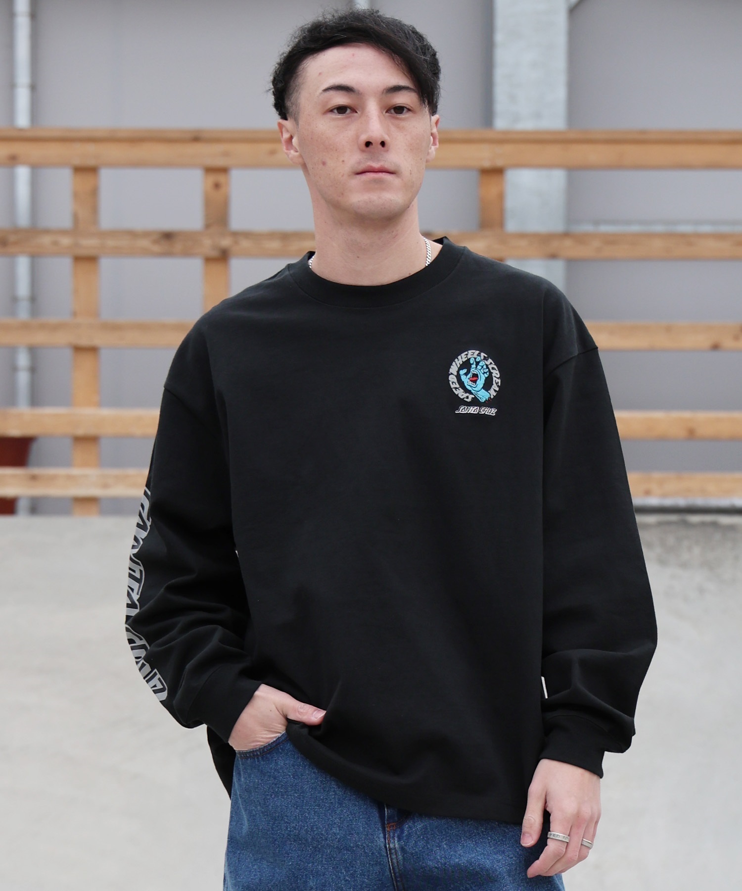 SANTA CRUZ サンタクルーズ 長袖 Tシャツ ロンT メンズ リフレクター