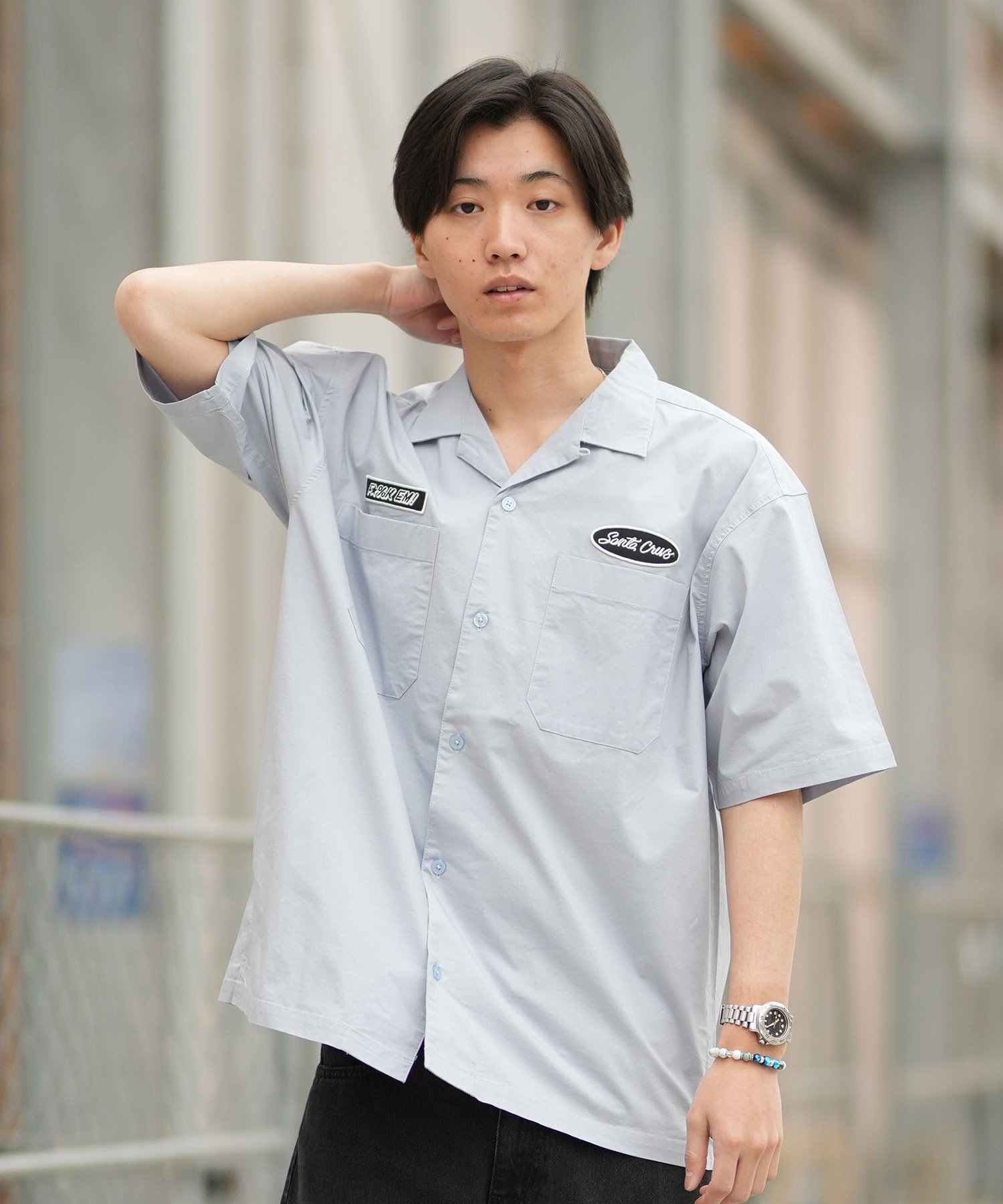 SANTA CRUZ サンタクルーズ 半袖 シャツ メンズ シンプル SC WORK