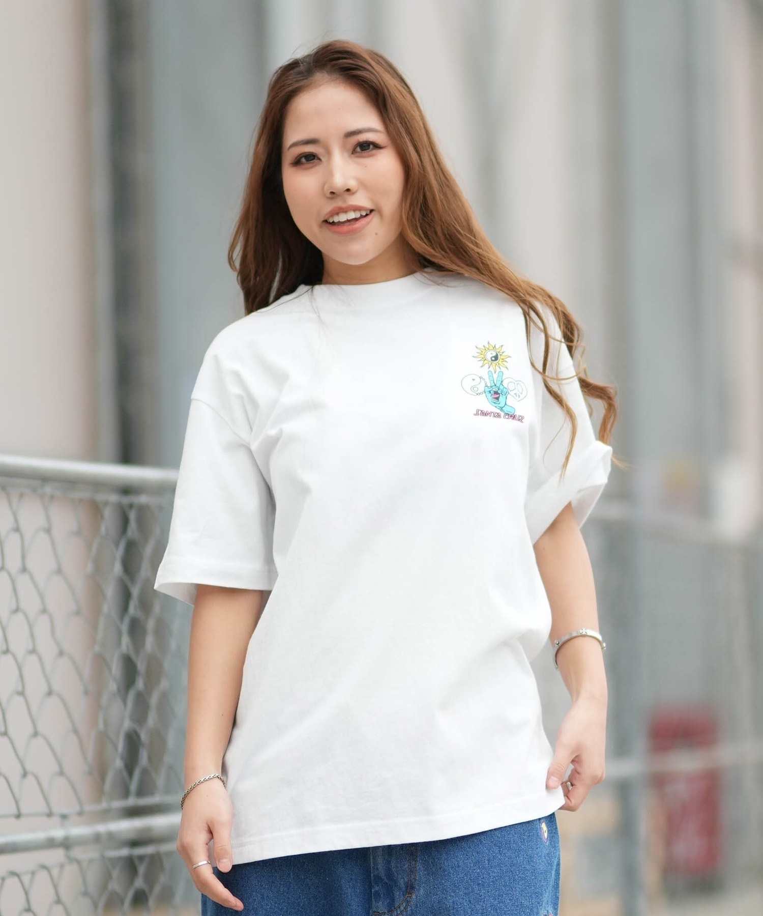 SANTA CRUZ サンタクルーズ 半袖 Tシャツ レディース バックプリント