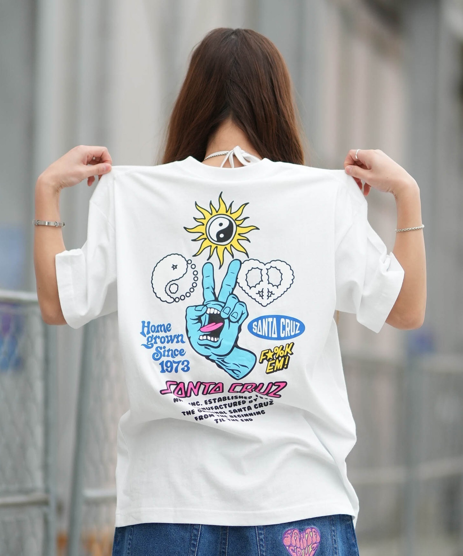 SANTA CRUZ サンタクルーズ 半袖 Tシャツ レディース バックプリント