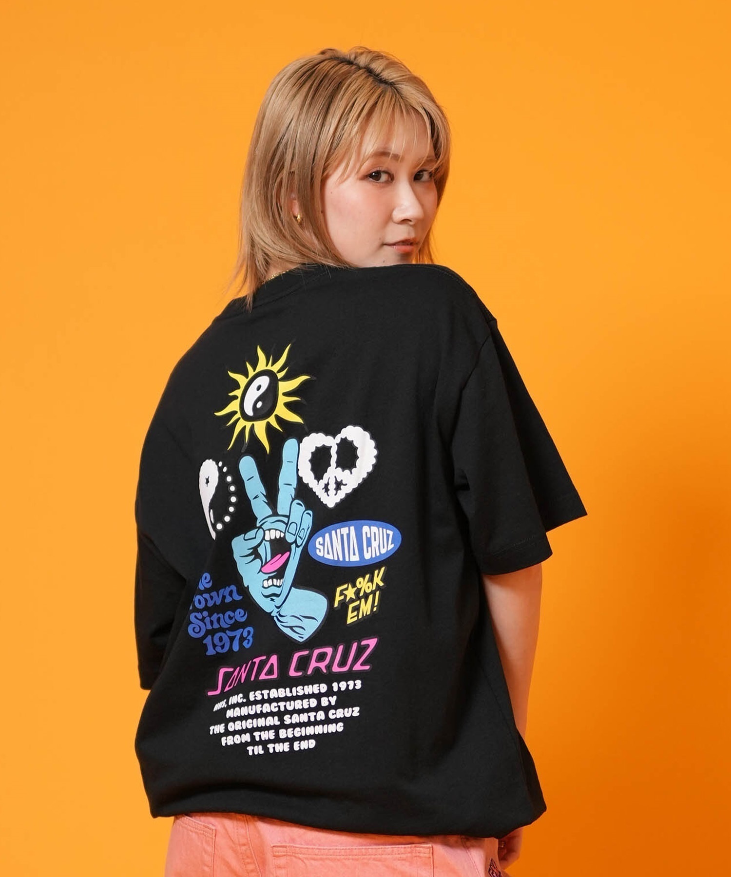SANTA CRUZ サンタクルーズ 半袖 Tシャツ レディース バックプリント