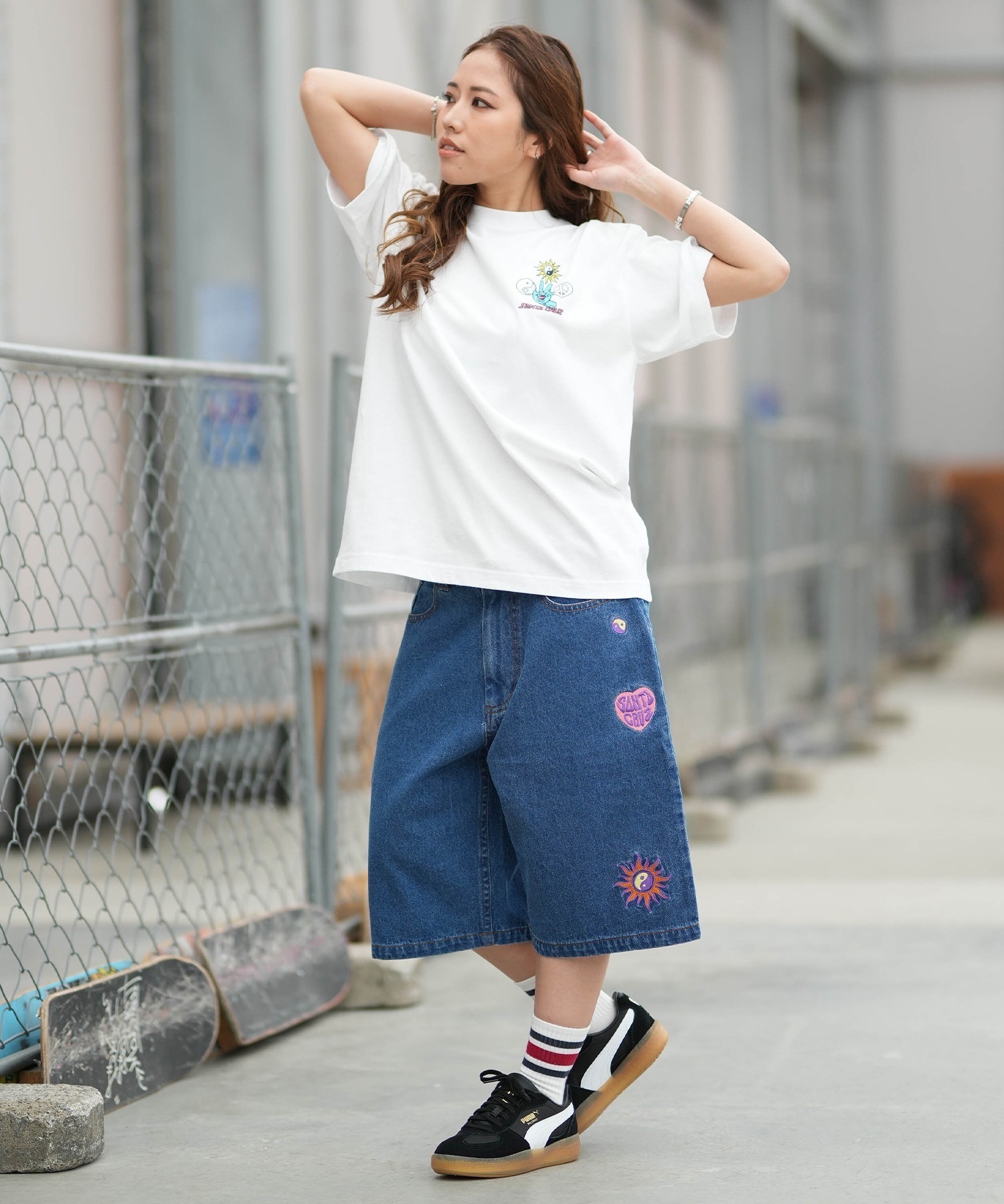 SANTA CRUZ サンタクルーズ 半袖 Tシャツ レディース バックプリント