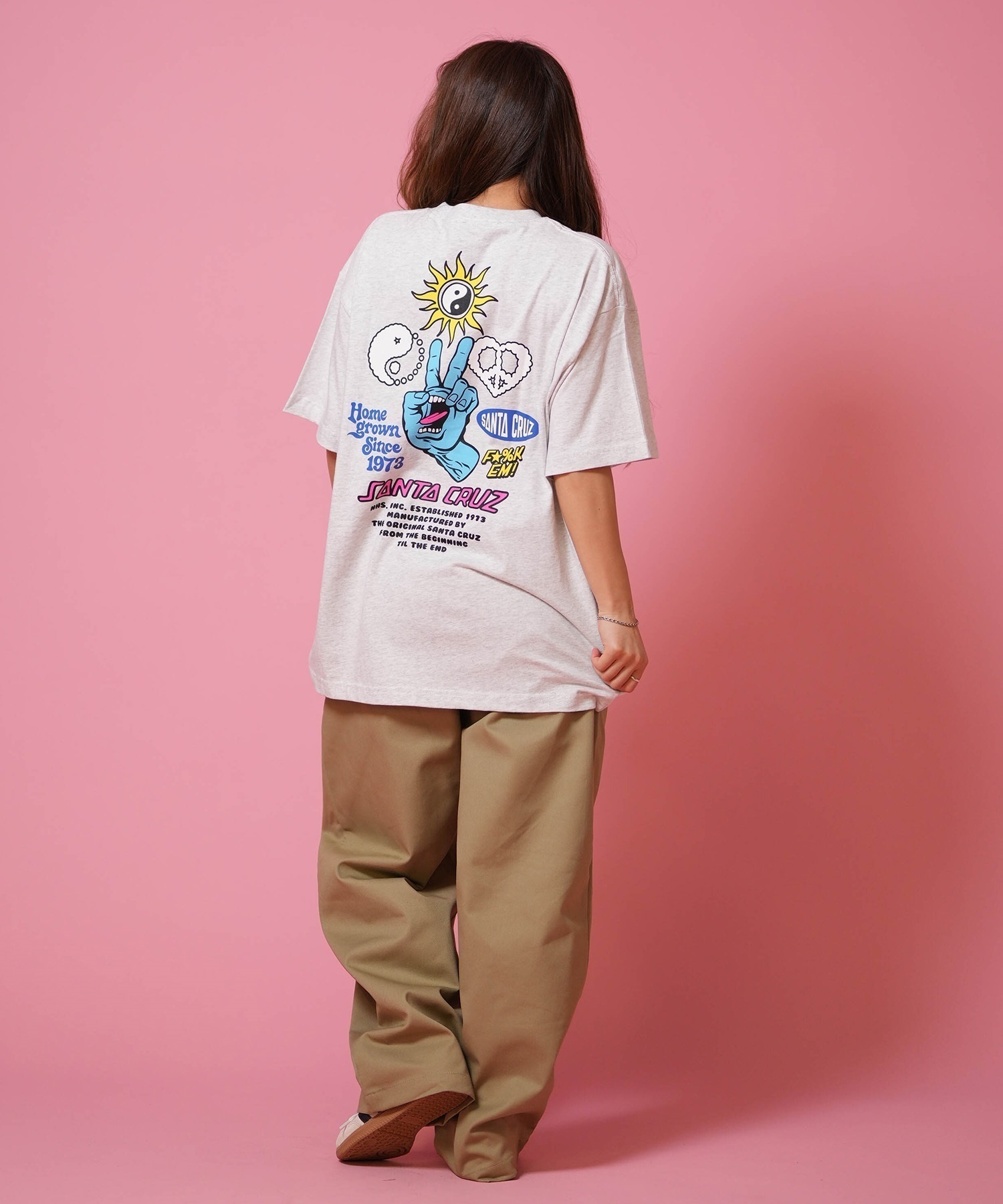 パナソニックパンサーズ、応援Tシャツセット 青 ピンクXL.Lサイズ　ハリセン SANTA CRUZ サンタクルーズ 半袖 Tシャツ レディース バックプリント