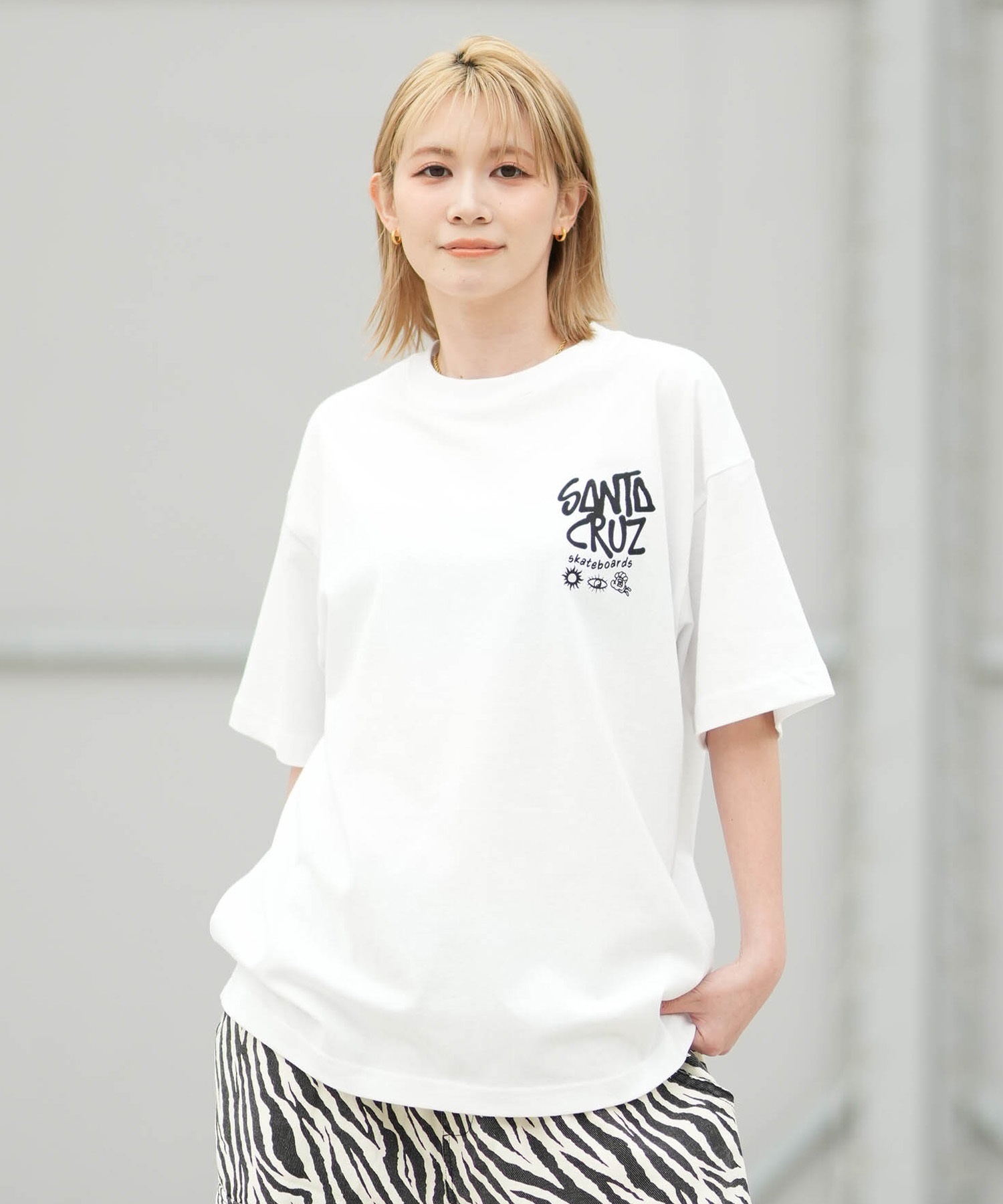 SANTA CRUZ サンタクルーズ 半袖 Tシャツ レディース シンプル DIZZY