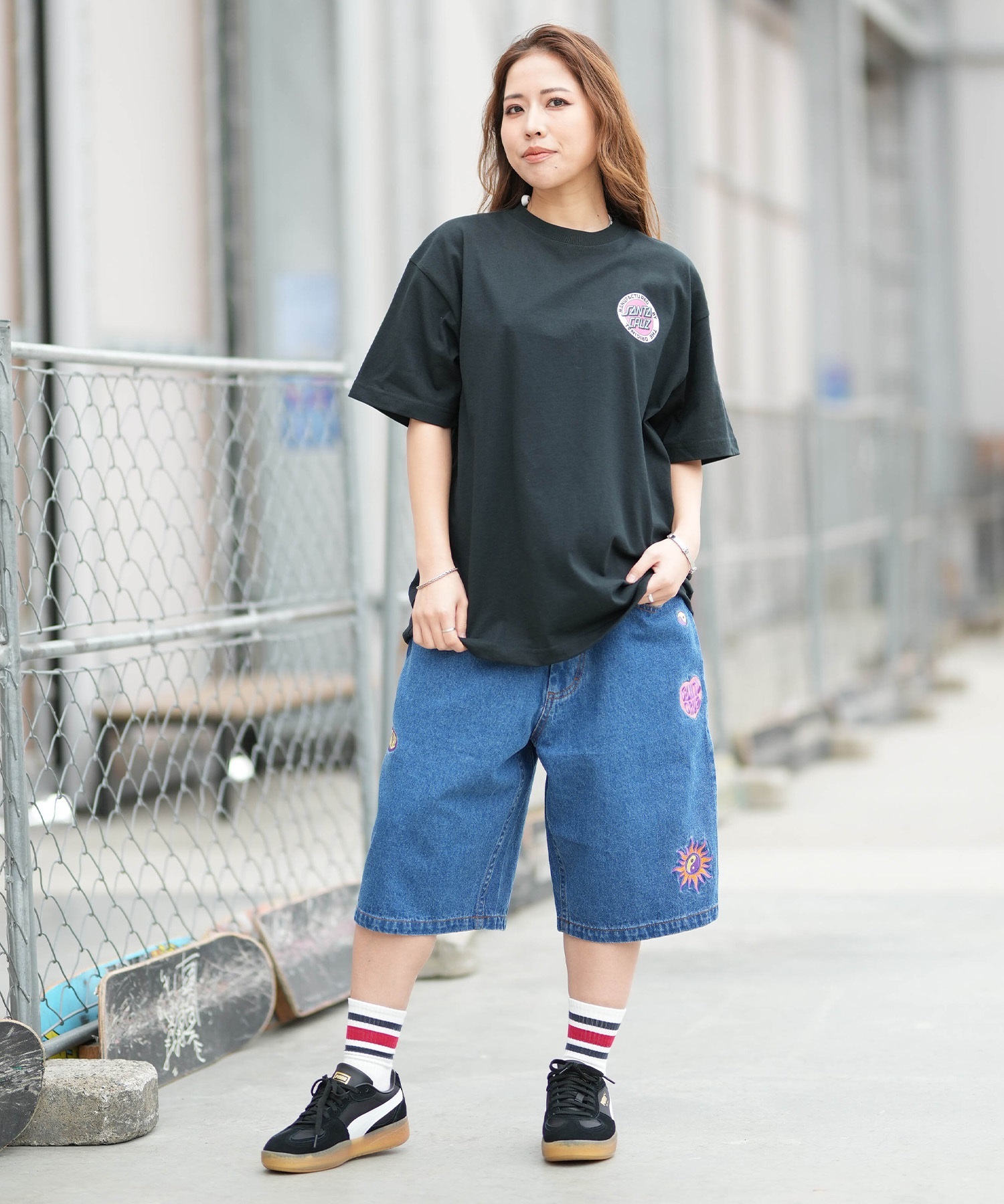 SANTA CRUZ サンタクルーズ 半袖 Tシャツ レディース バックプリント