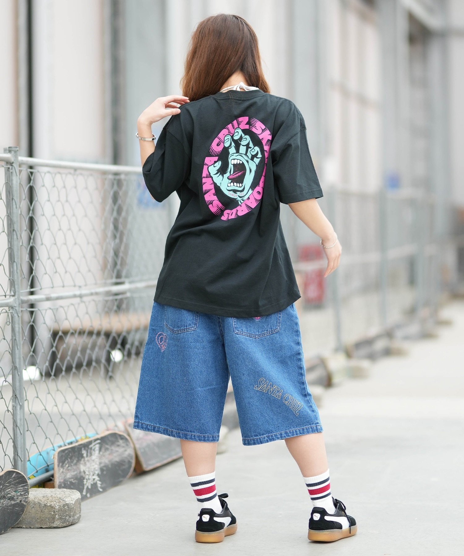 SANTA CRUZ サンタクルーズ 半袖 Tシャツ レディース バックプリント