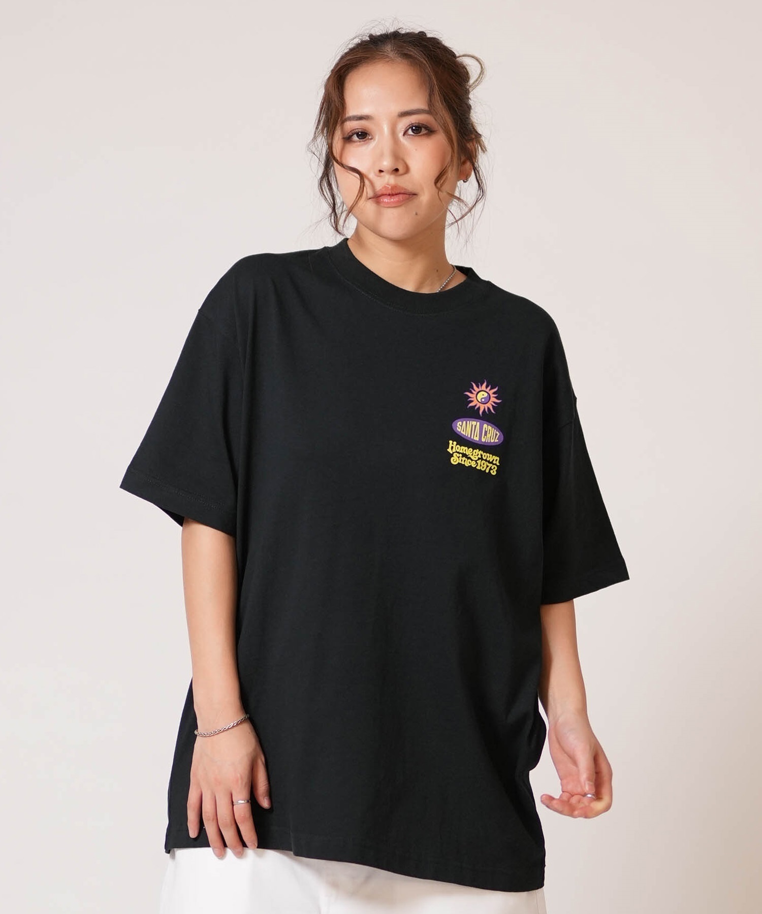古着 サンタクルーズ SANTA CRUZ バックプリント スポーツTシャツ レディースM相当 /eaa532267 SANTA CRUZ サンタクルーズ 半袖 Tシャツ レディース バックプリント