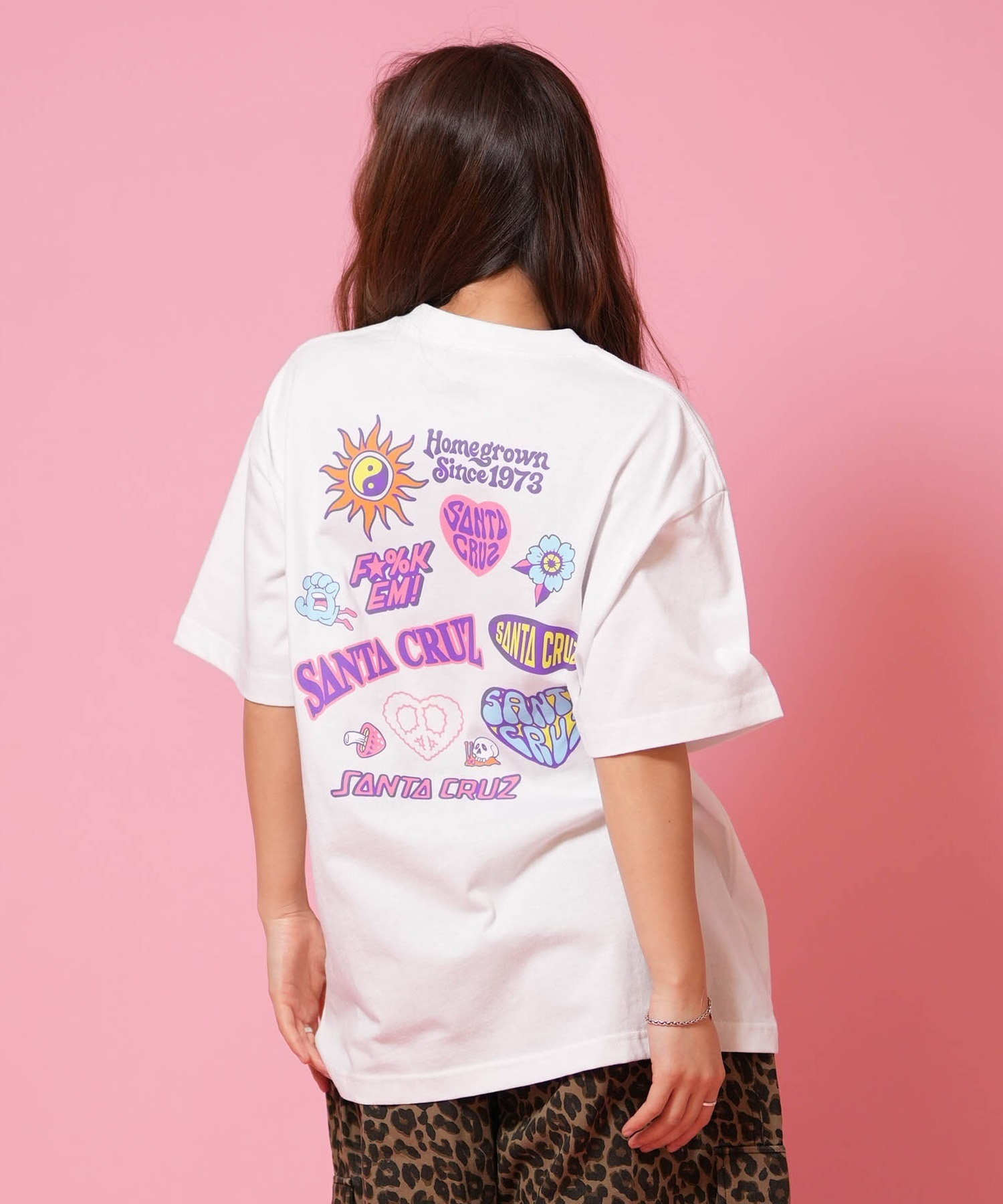 SANTA CRUZ サンタクルーズ 半袖 Tシャツ レディース バックプリント