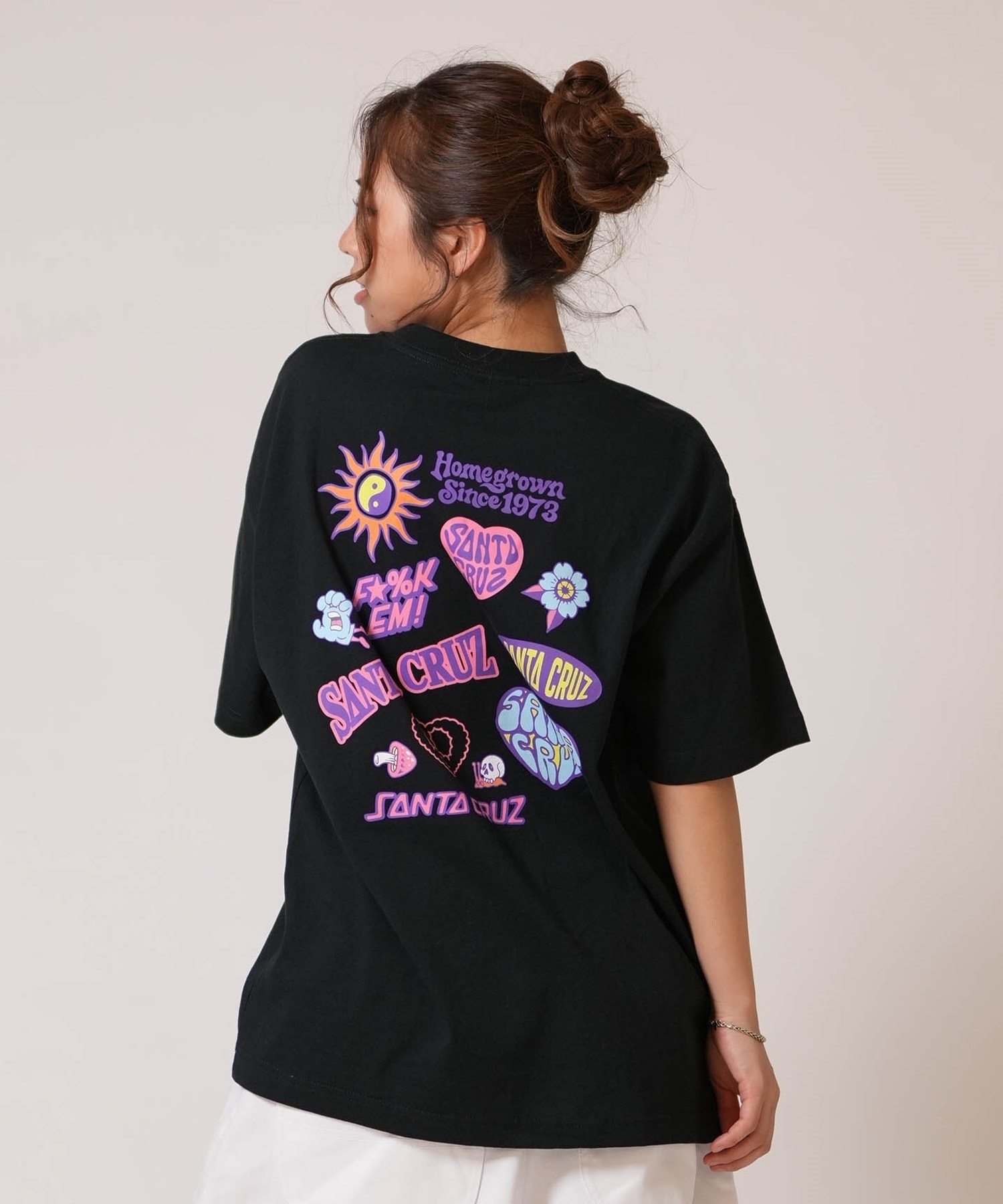 SANTA CRUZ サンタクルーズ 半袖 Tシャツ レディース バックプリント