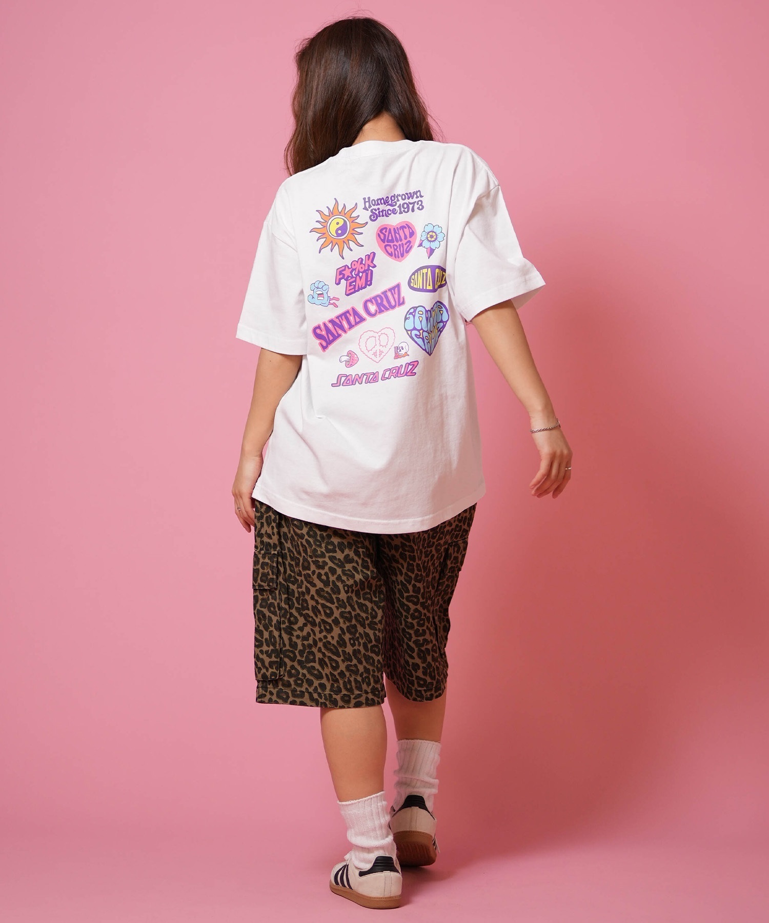 SANTA CRUZ サンタクルーズ 半袖 Tシャツ レディース バックプリント