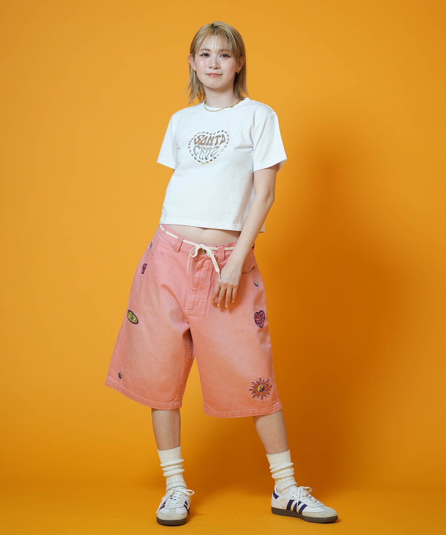 SANTA CRUZ サンタクルーズ 半袖 Tシャツ レディース クロップド丈
