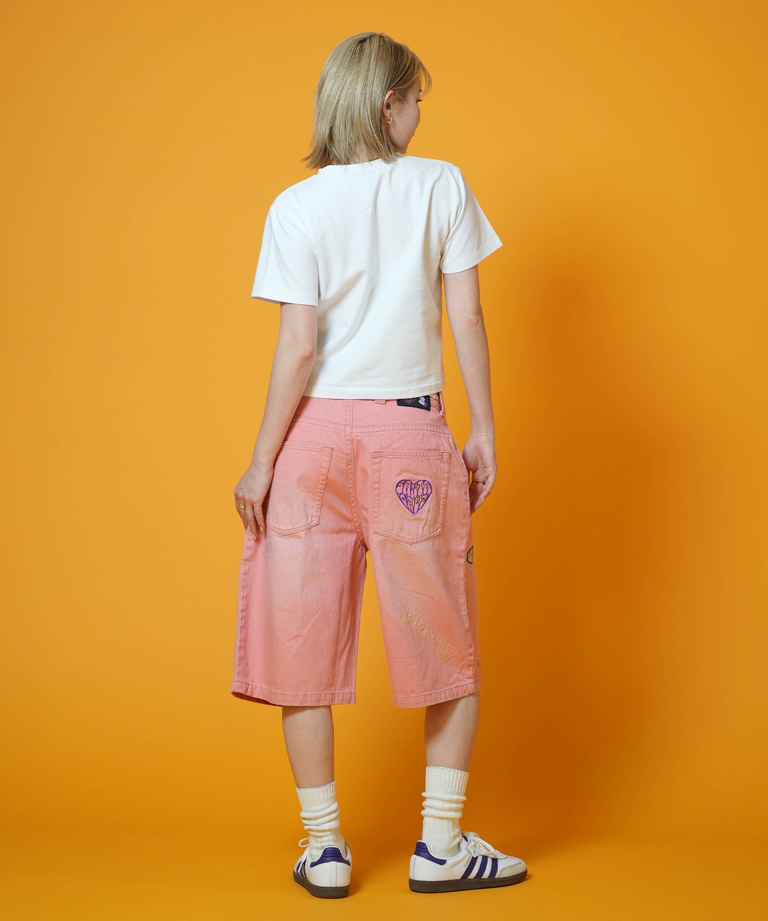 カフェドシクリステ S レディース 半袖 SANTA CRUZ サンタクルーズ 半袖 Tシャツ レディース クロップド丈