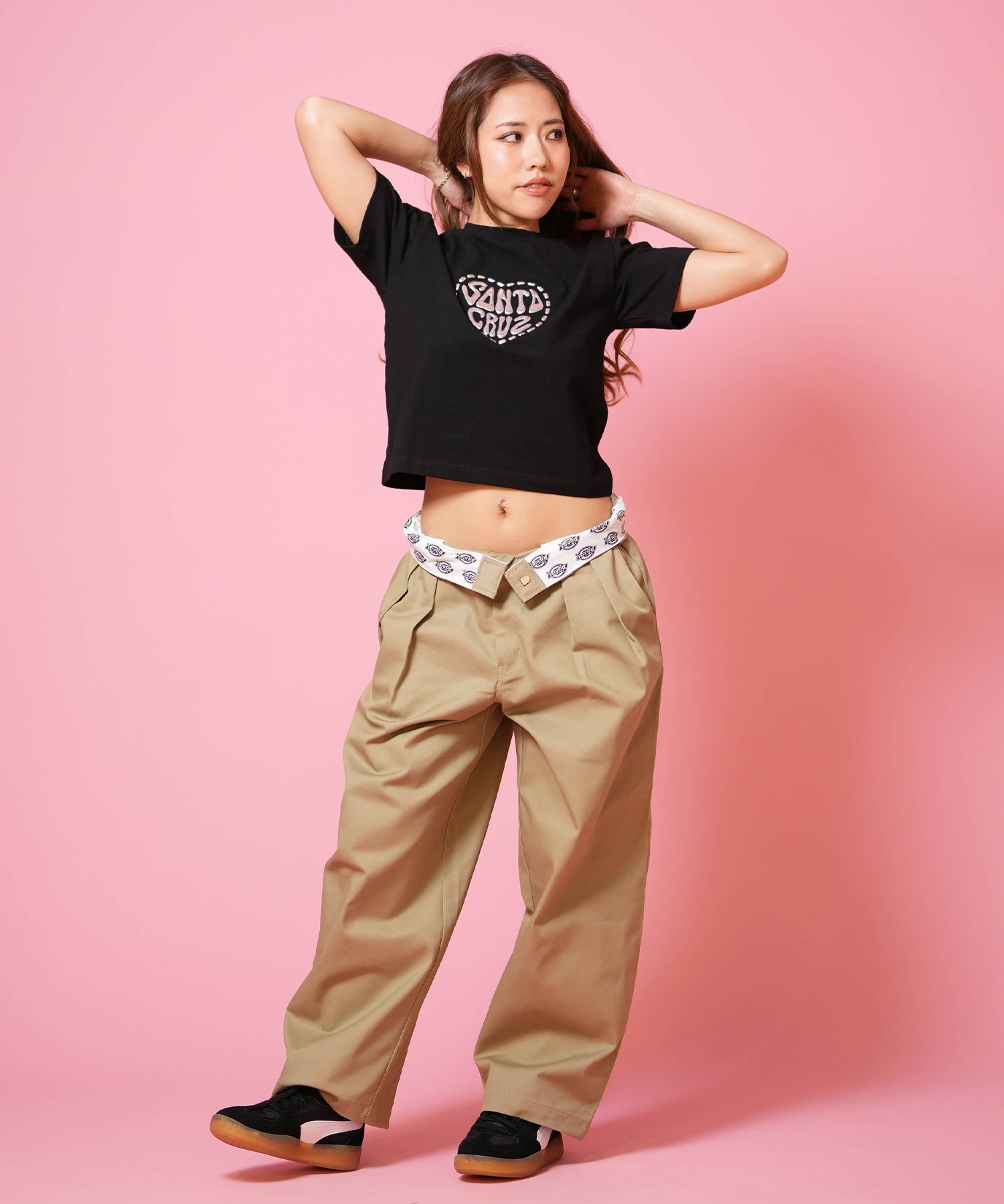 SANTA CRUZ サンタクルーズ 半袖 Tシャツ レディース クロップド丈