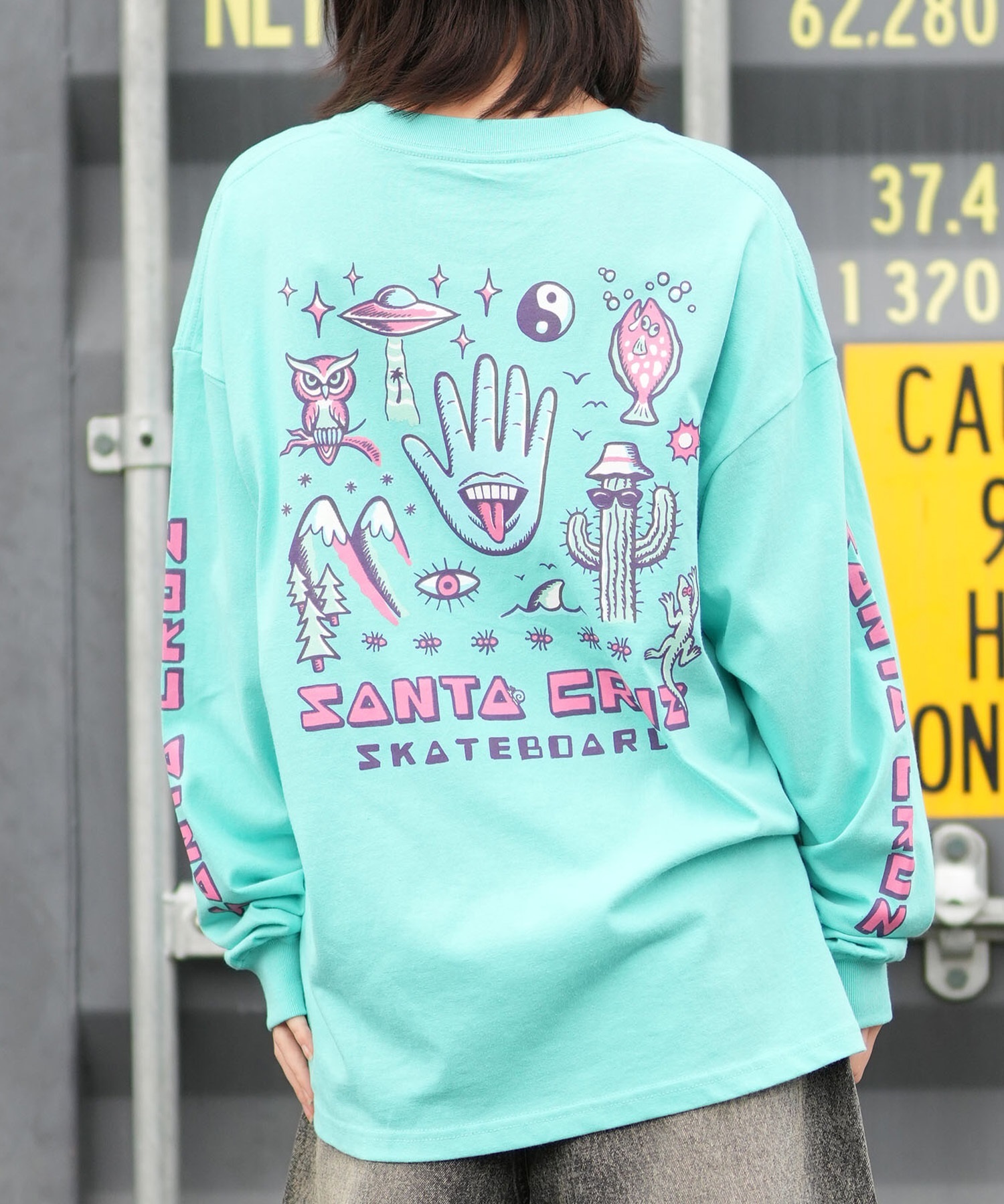 SANTA CRUZ サンタクルーズ 長袖 Tシャツ ロンT レディース バック
