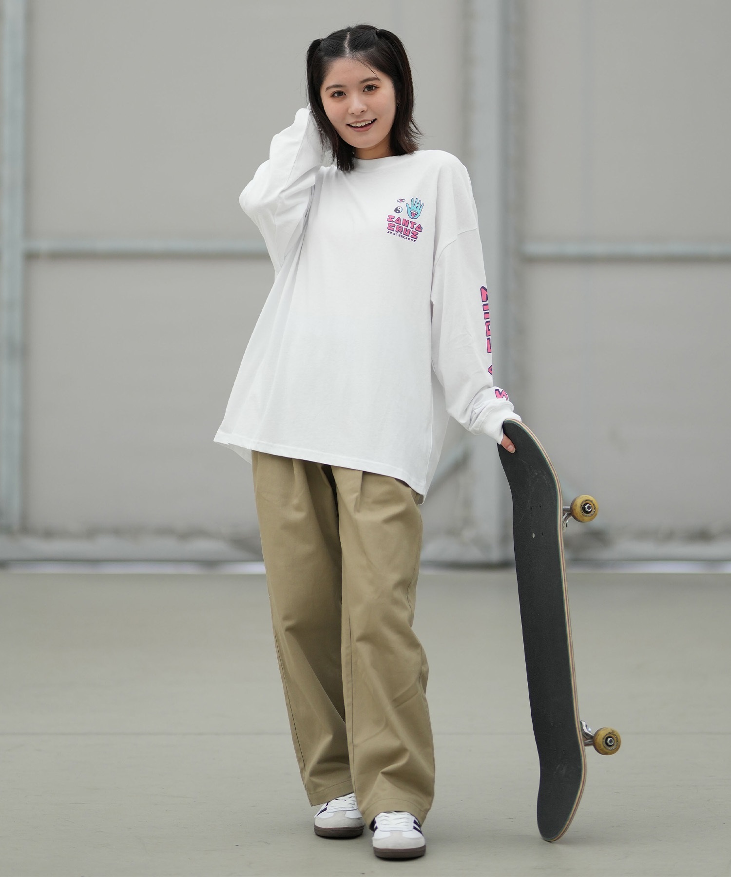 SANTA CRUZ サンタクルーズ 長袖 Tシャツ ロンT レディース バック